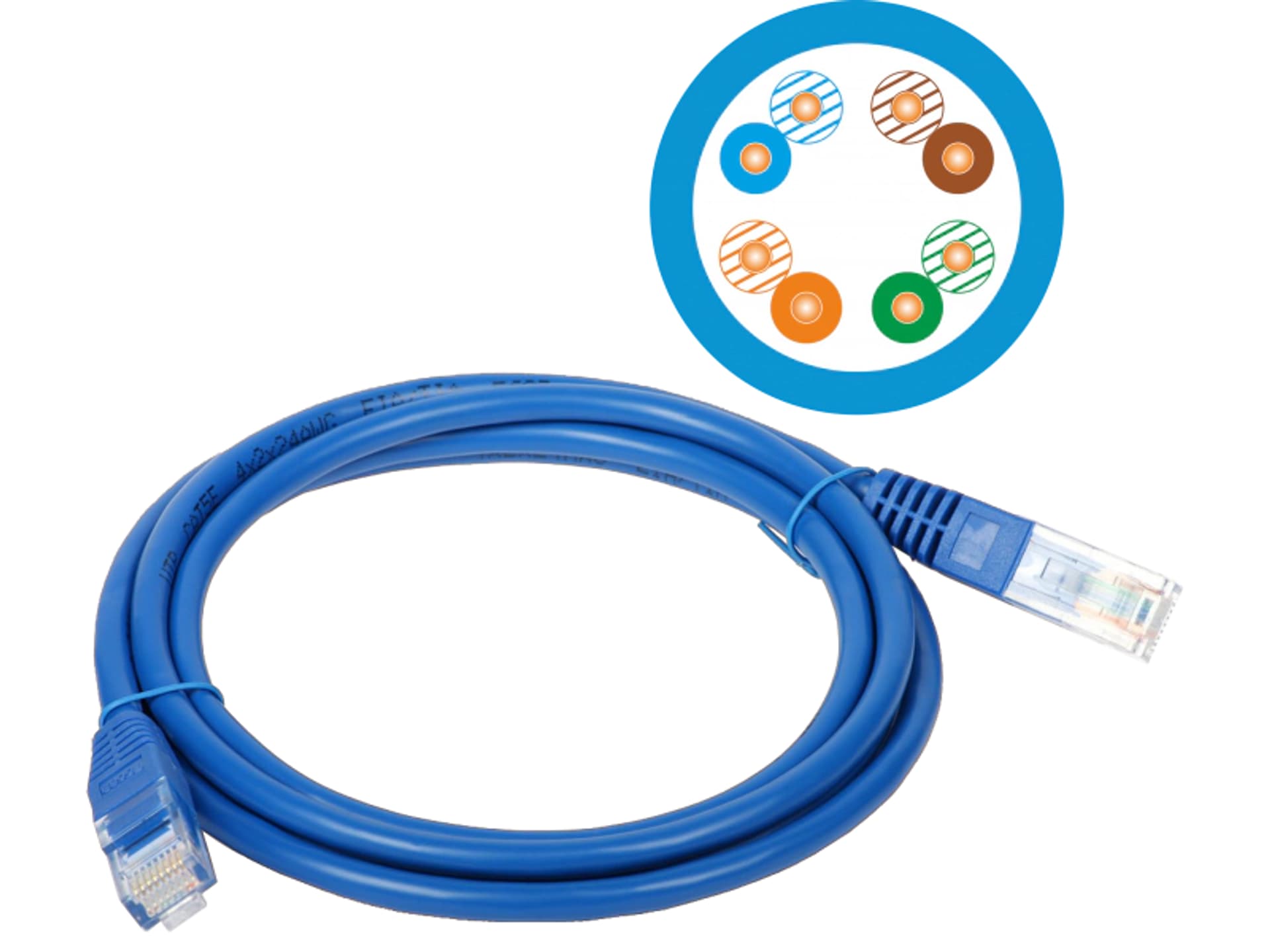 

Patchcord UTP A-LAN KKU5NIE0.5 (RJ45 - RJ45 ; 0,50m; UTP; kat. 5e; kolor niebieski)