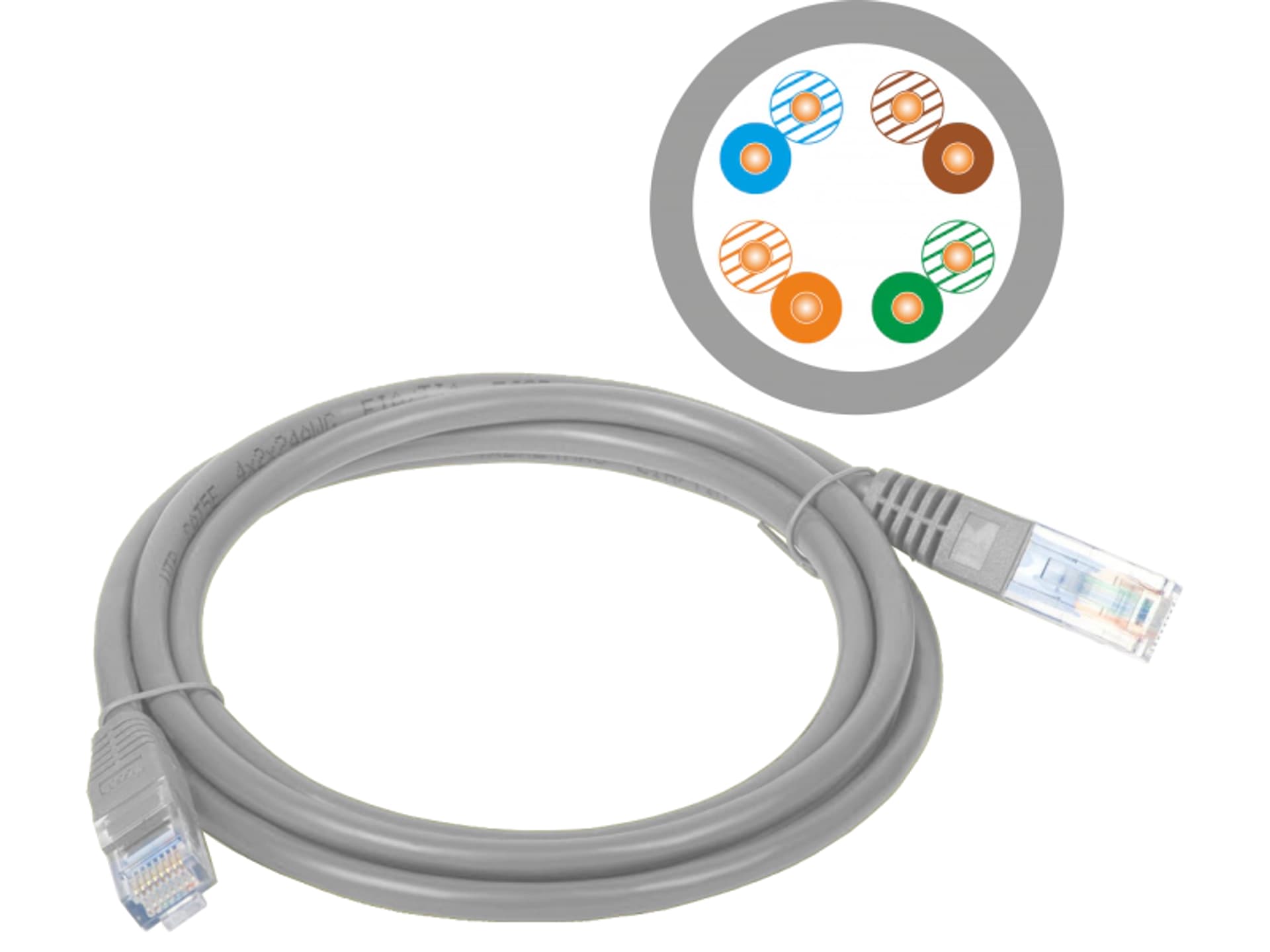 

Patchcord UTP A-LAN KKU5SZA15 (RJ45 - RJ45 ; 15m; UTP; kat. 5e; kolor szary)