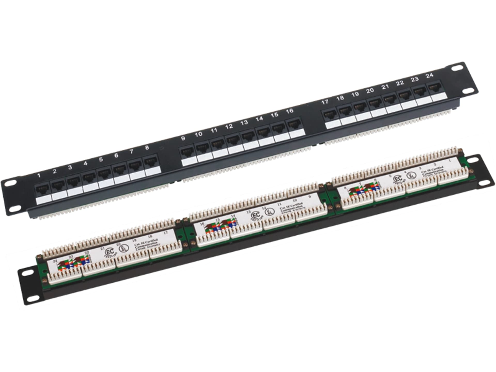 

Patch panel A-LAN PK-U5-1 (1U; 19"; kat. 5e; UTP; 24xRJ-45)