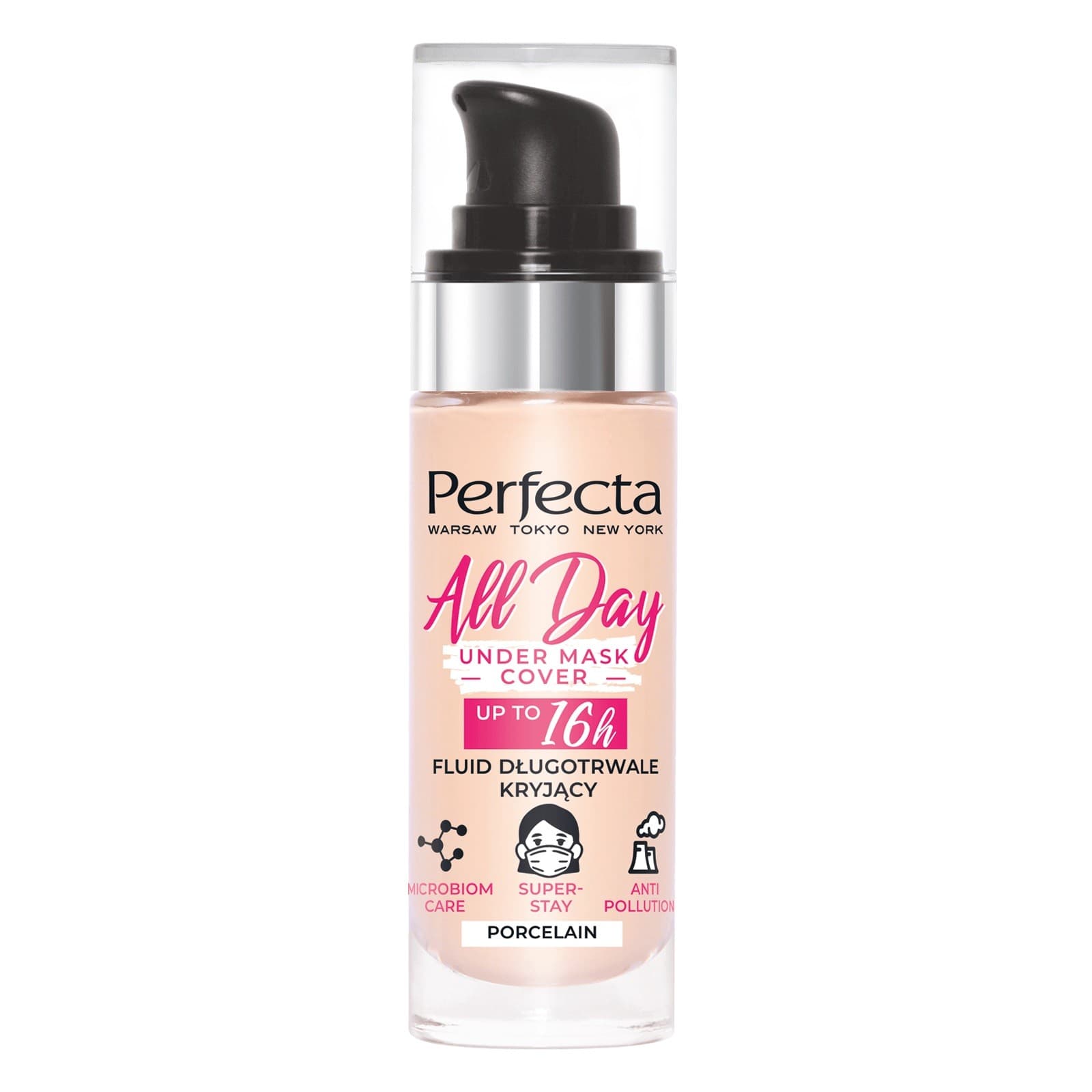 

Perfecta All Day Under Mask Cover Podkład długotrwale kryjący - Porcelain 30ml