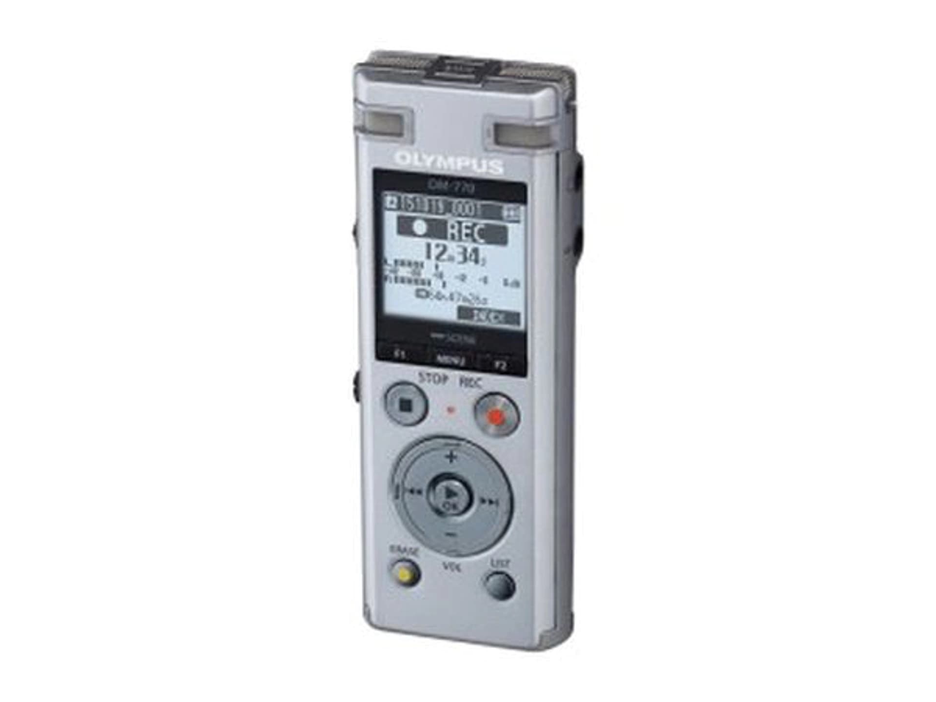 

Olympus DM-770 Digital Voice Recorder Olympus DM-770 Microphone connection, MP3 playback