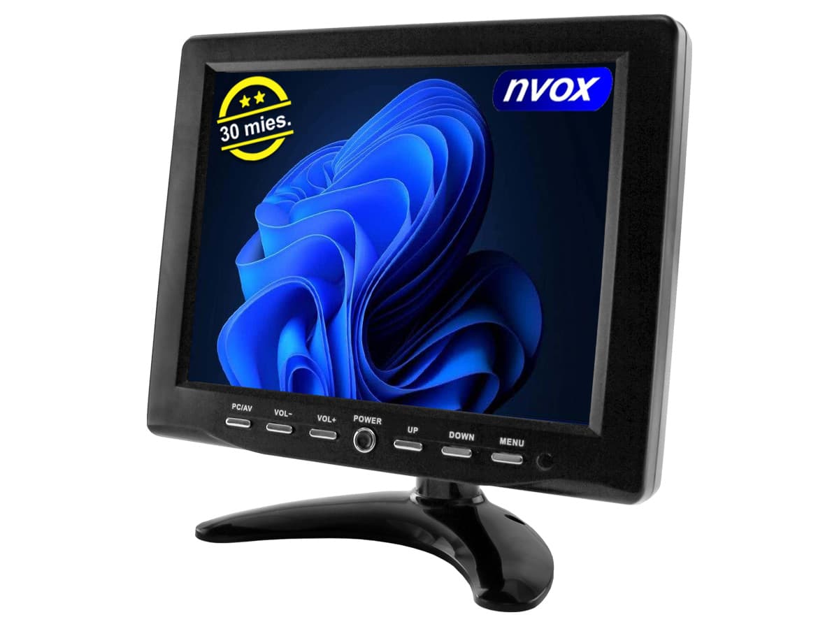 

Monitor samochodowy lub wolnostojący LCD 8cali cali z ekranem dotykowym VGA 12V 230V... (NVOX PC