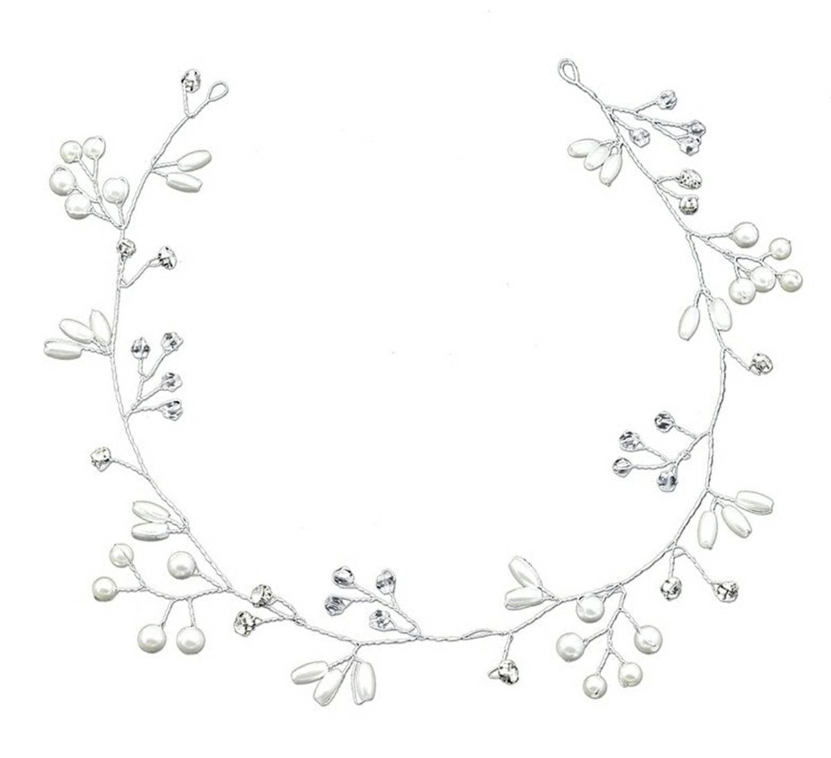 

AG264B Ślubna gałązka diadem tiara 50cm