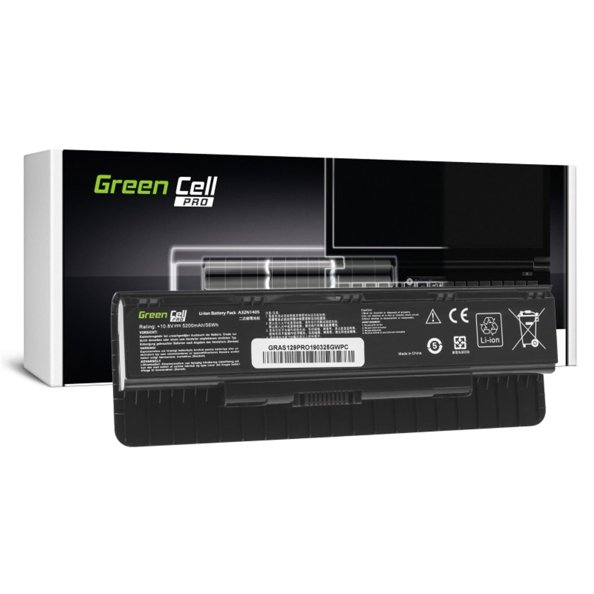 

Bateria GREEN CELL do Asus G551 5200 mAh 11.1V AS129PRO