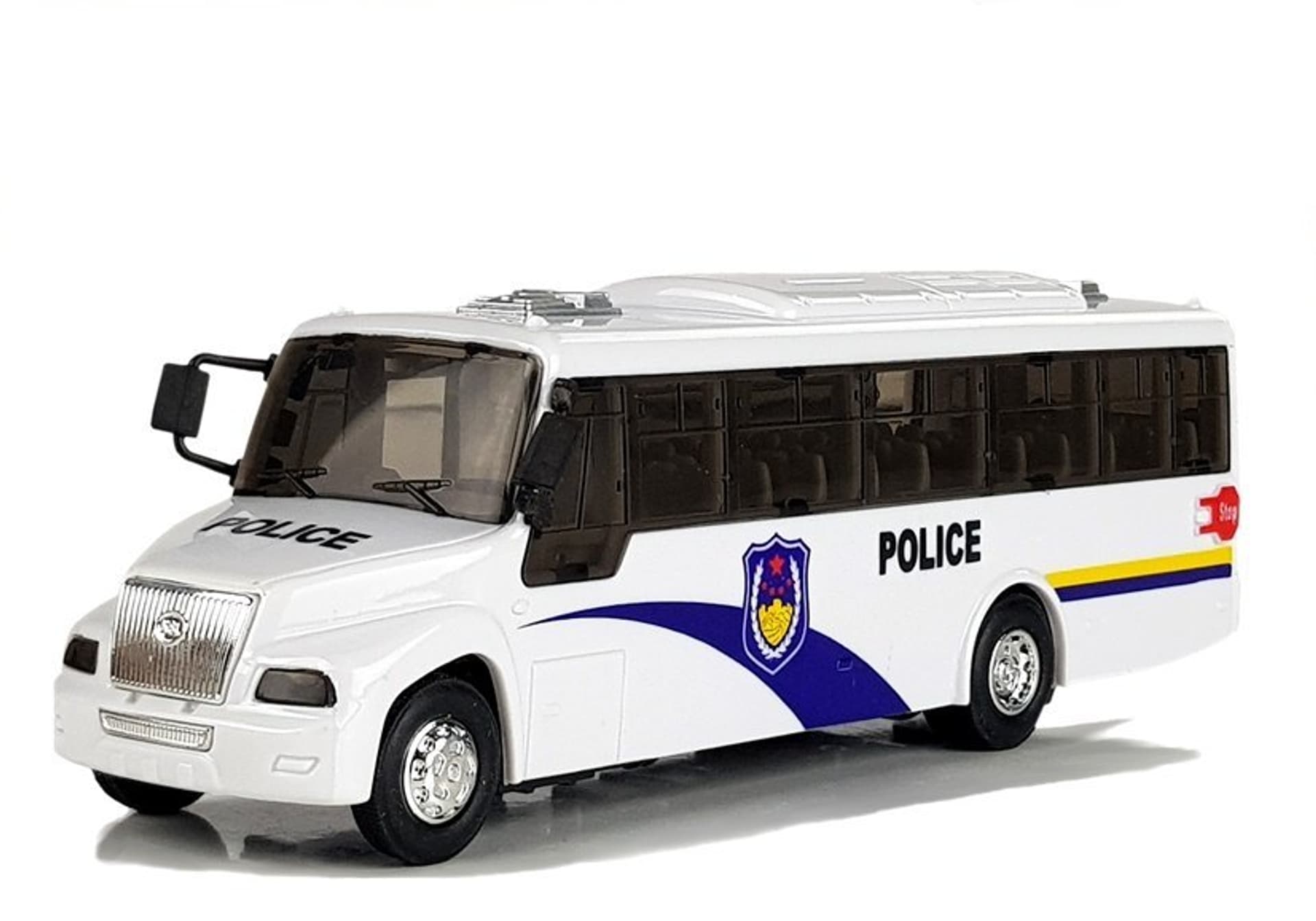 

Autobus Policyjny Bus Policja Biały z Naciągiem Dźwięk