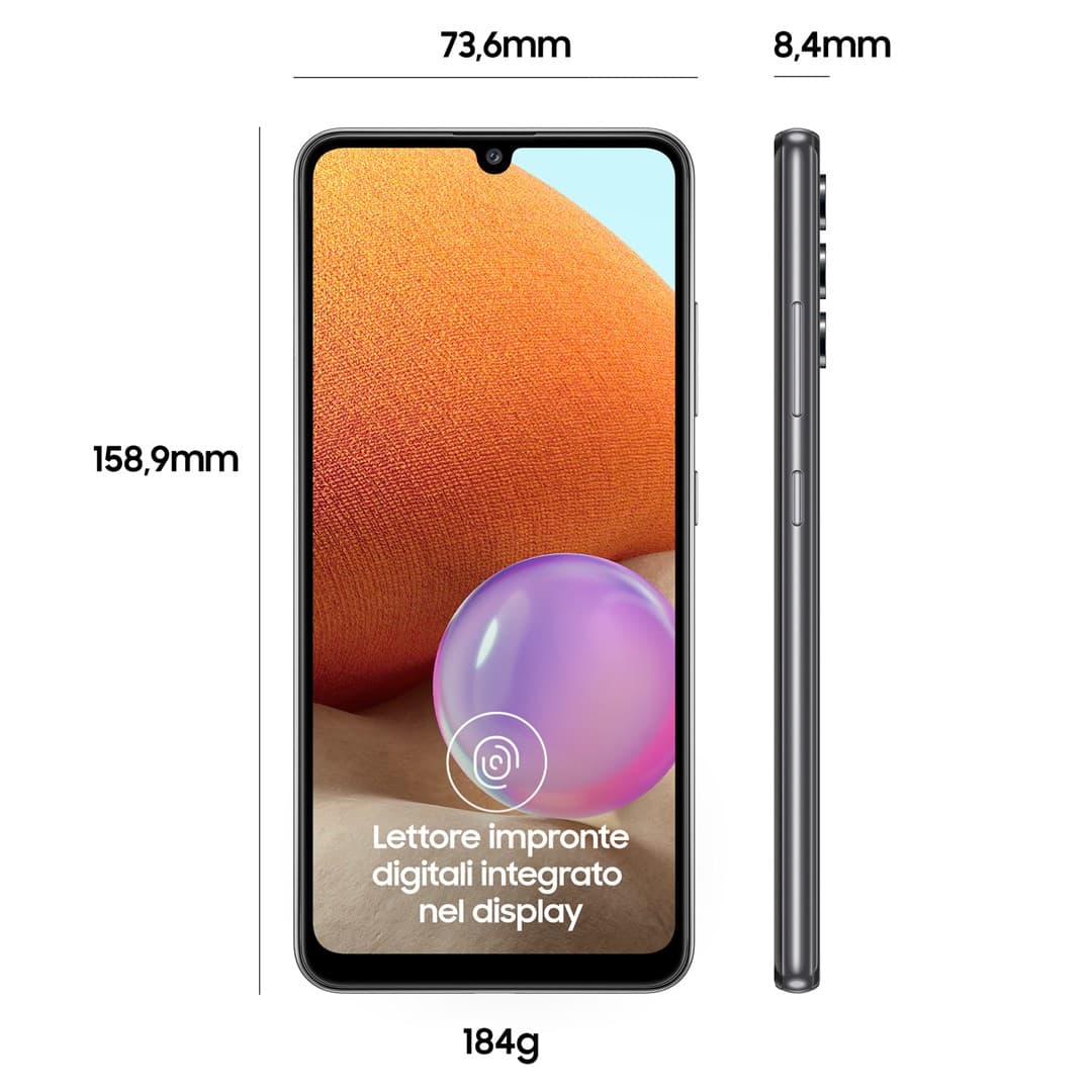 

Samsung Galaxy A32 (A325) 4/128GB 6,4" SAMOLED 1080x2400 5000mAh Dual SIM 4G Enterprise Edition Black, A325) 4/128gb 6.4" samoled 1080x2400 5000mah dual sim 4g enterprise edition blac