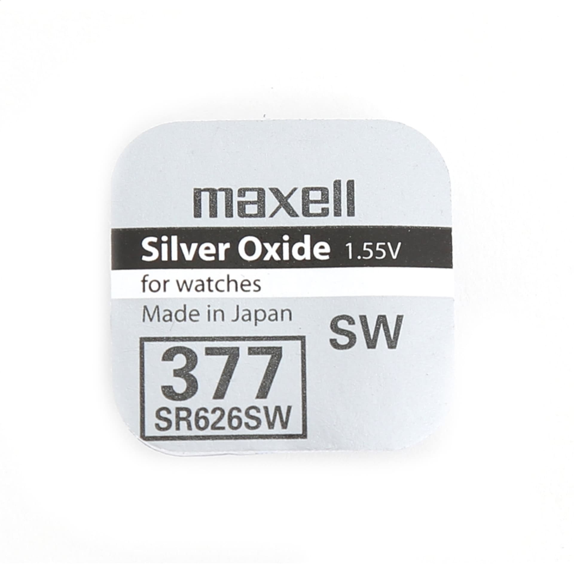 

MAXELL BATTERY SR626SW SR COIN [377] BLISTER*1 18292000