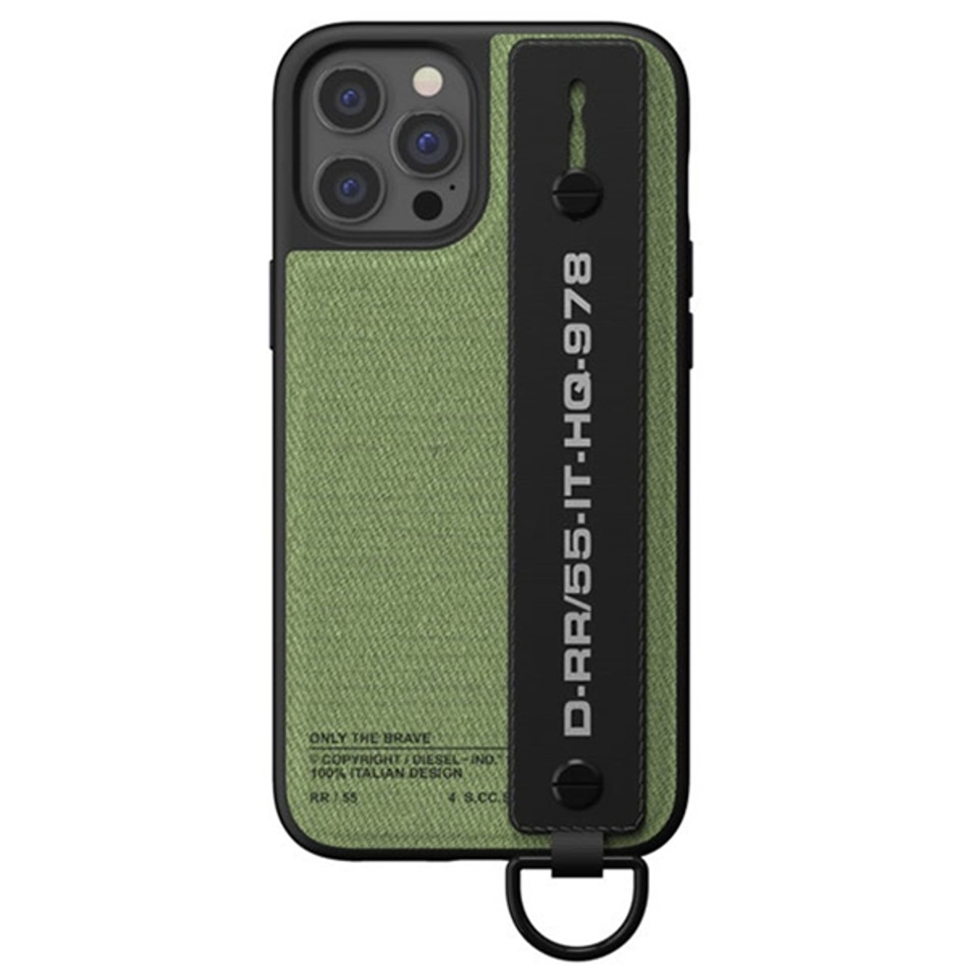 

Diesel Handstrap Case Utility Twill iPhone 12/12 Pro czarno-zielony/black-green 44291