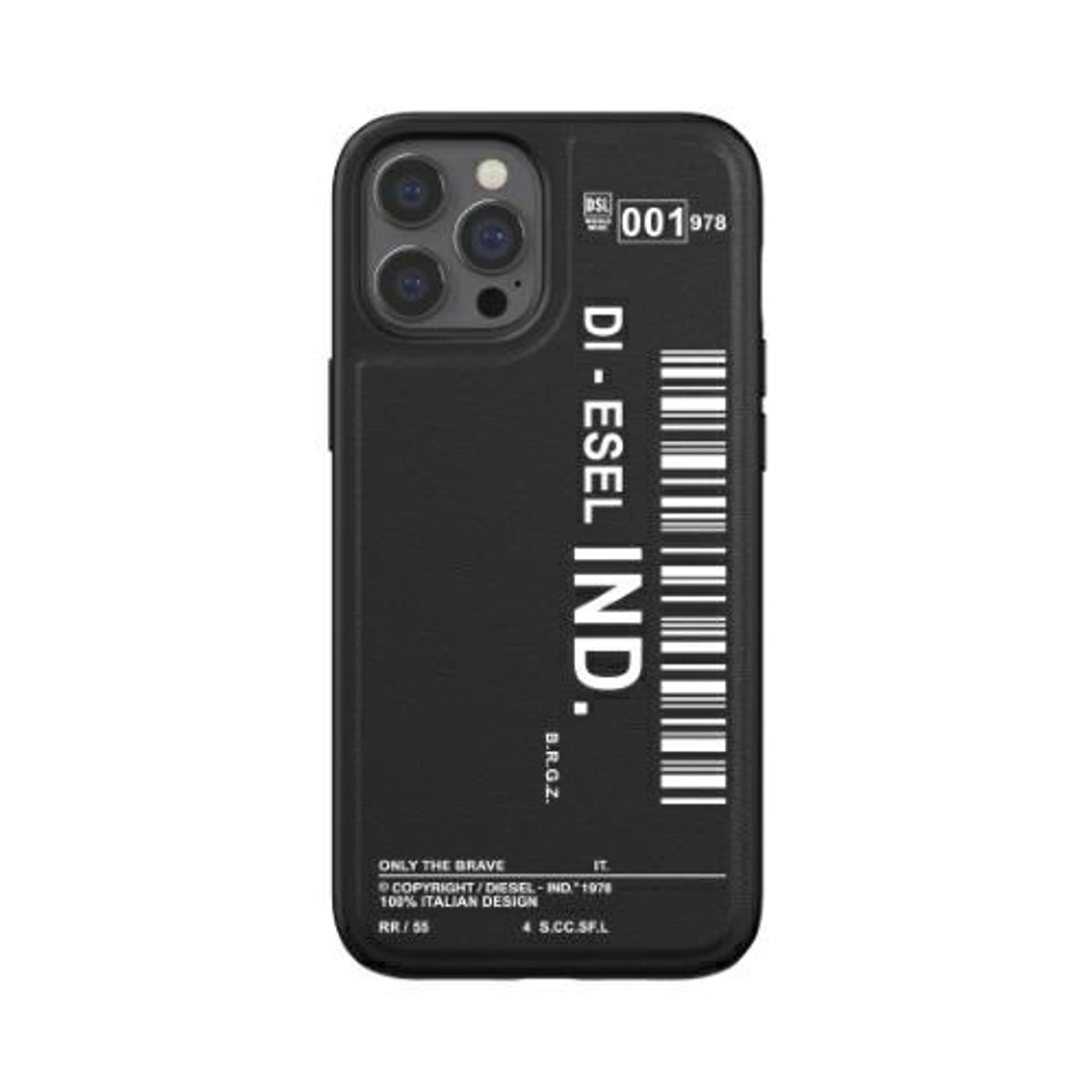 

Diesel Moulded Case Core Barcode Graphic iPhone 12 Pro Max czarno-biały/black-white 42490