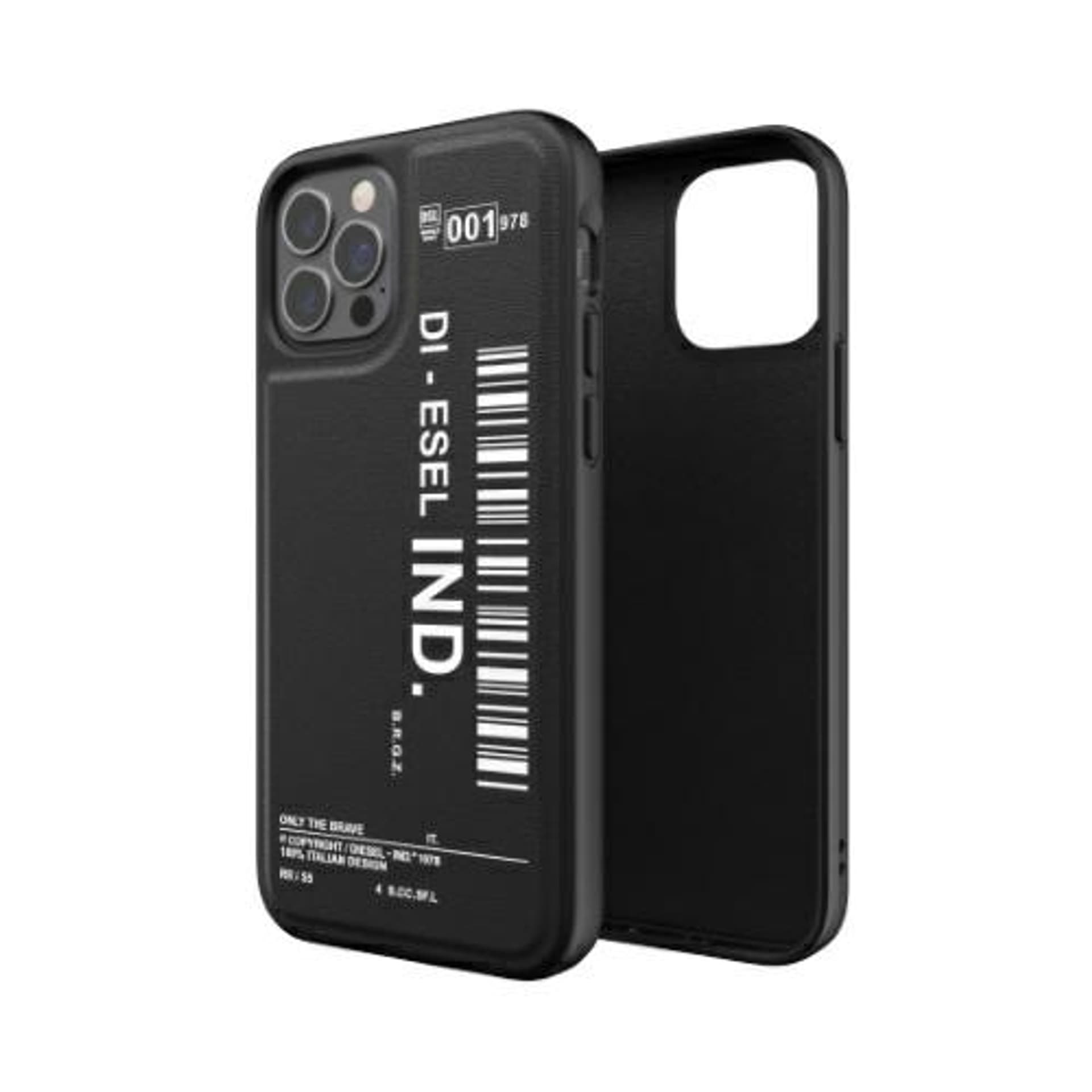 

Diesel Moulded Case Core Barcode Graphic iPhone 12/12 Pro czarno-biały/black-white 42489