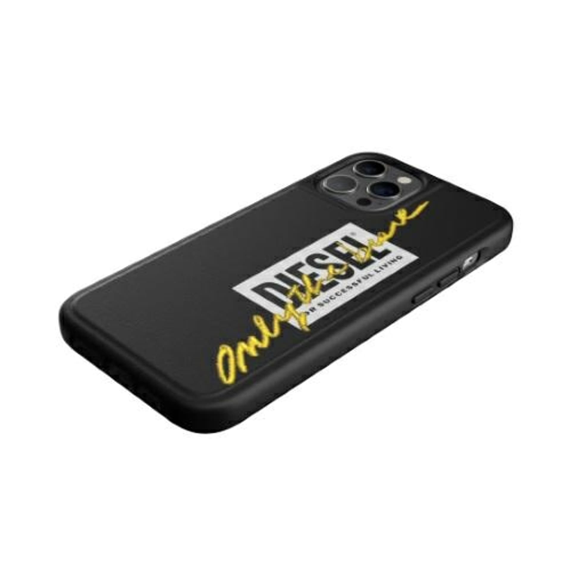 

Diesel Moulded Case Embroidery iPhone 12/12 Pro czarno-limonkowy/black-lime 42507