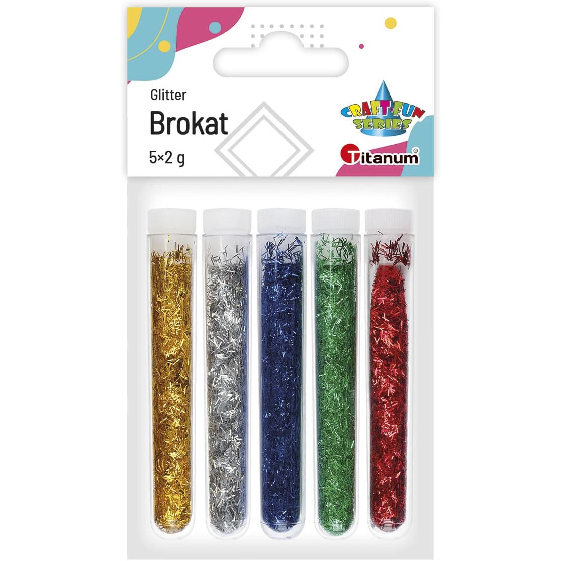 

Brokat nitki 5x2g METALICZNE mix 260090 TITANUM