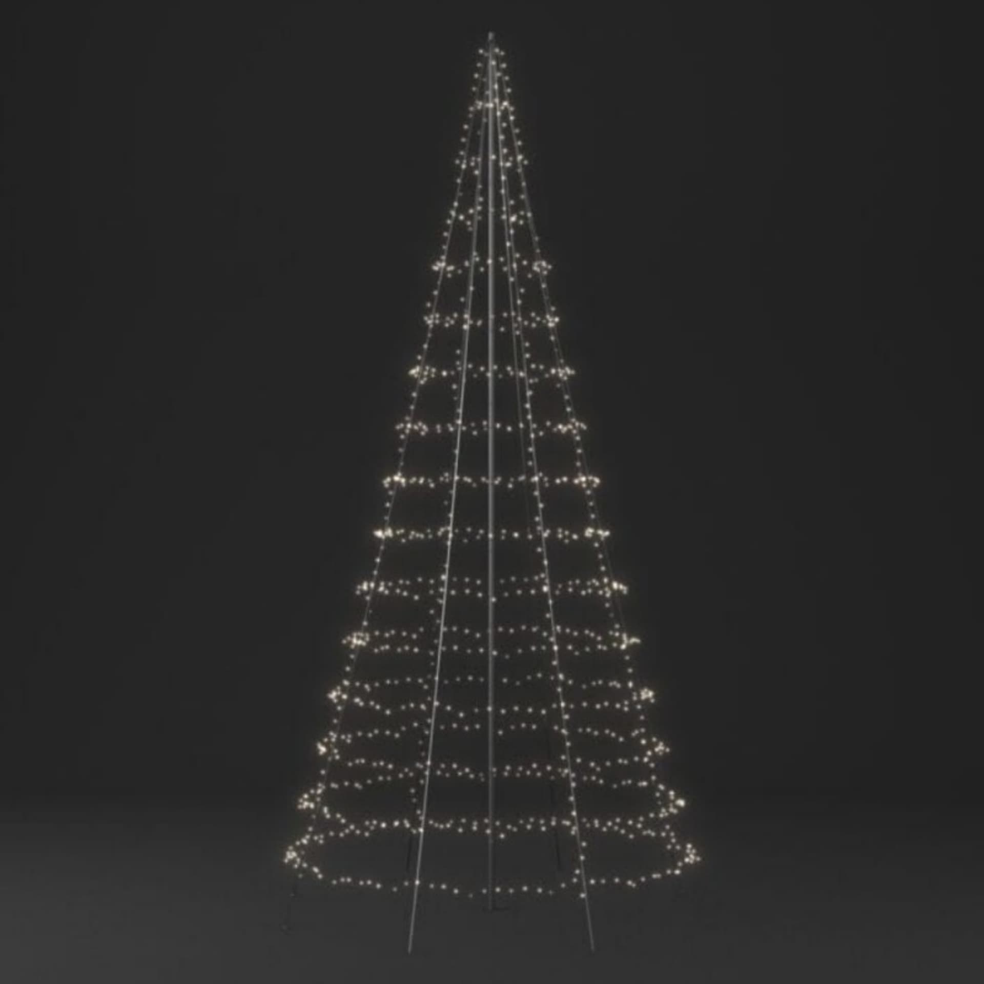 

TWINKLY Maszt do choinki - srebrny 6m