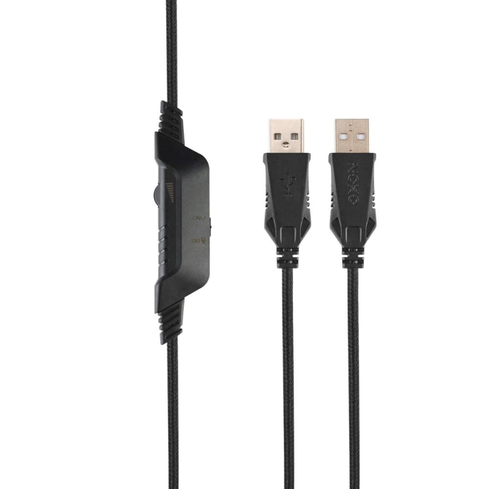 

Słuchawki przewodowe z mikrofonem NOXO 2.2 m USB wtyk