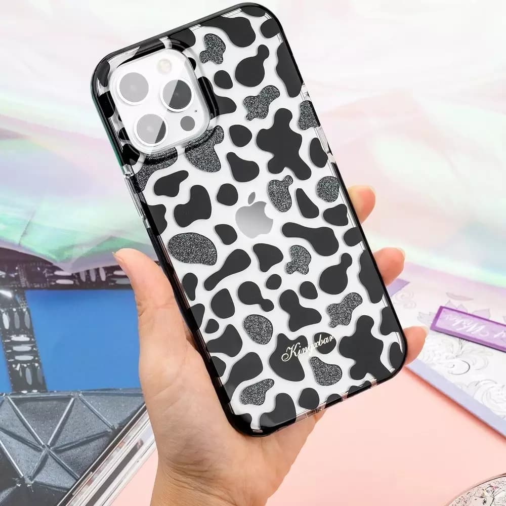

Kingxbar Wild Series etui do iPhone 13 (wzór: krowa)