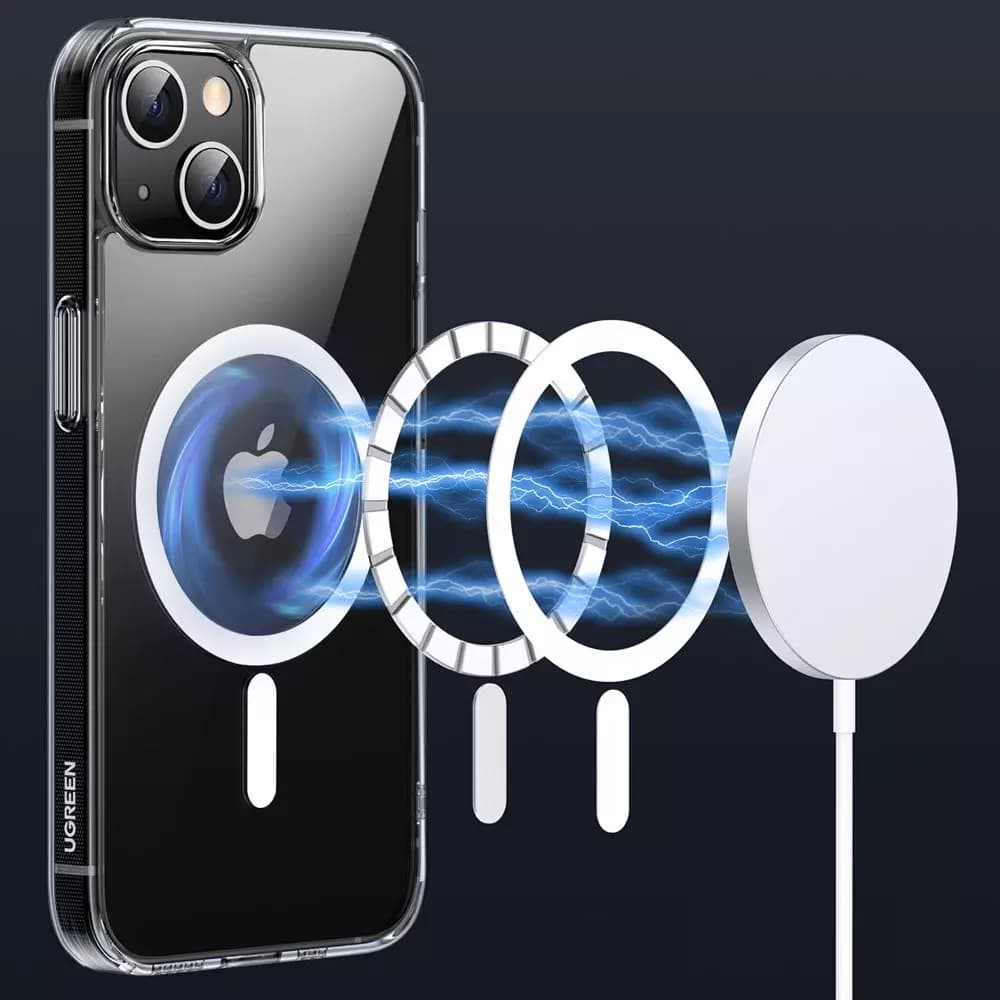 

Ugreen Protective Magnetic Case żelowe magnetyczne etui do iPhone 13 Pro Max przezroczysty (kompatybilne z MagSafe) (90133)