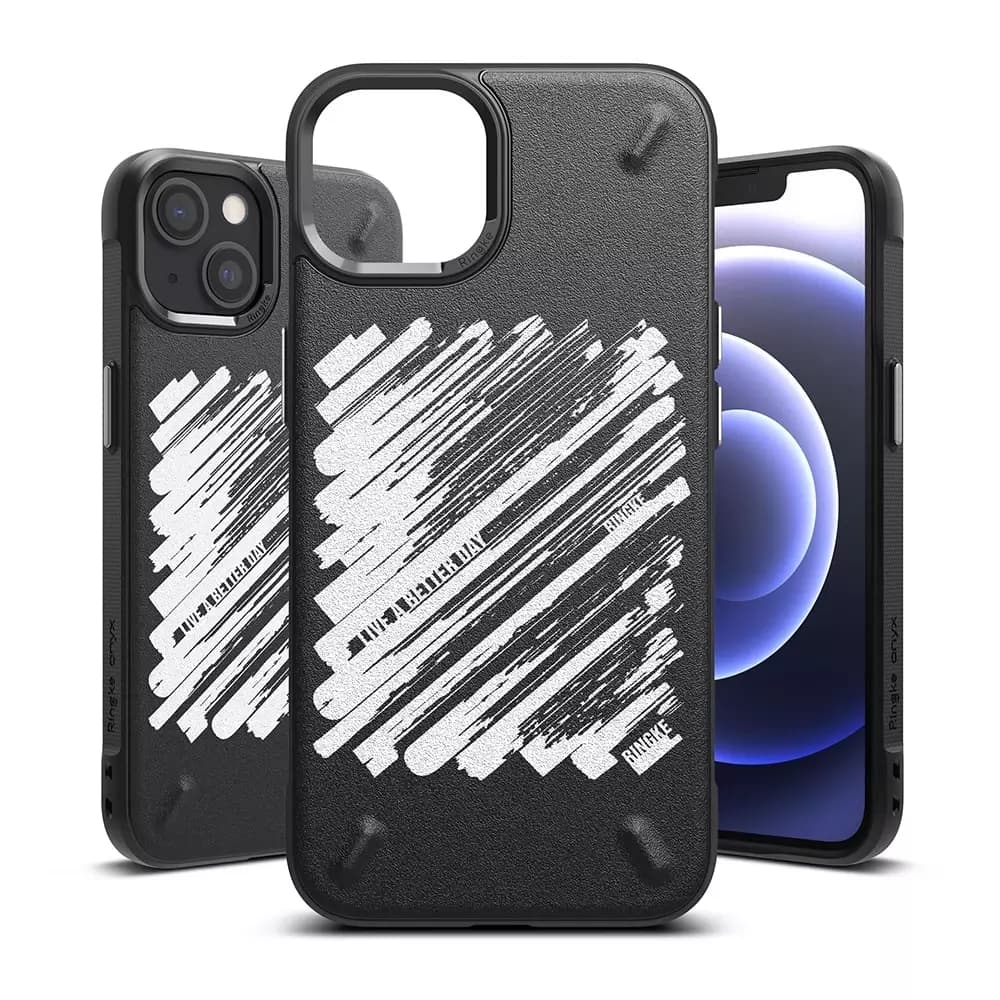 

Ringke Onyx Design wytrzymałe etui pokrowiec iPhone 13 mini czarny (Paint) (OD541E229)