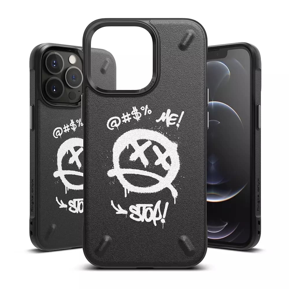 

Ringke Onyx Design wytrzymałe etui pokrowiec iPhone 13 Pro czarny (Graffiti) (OD551E233)