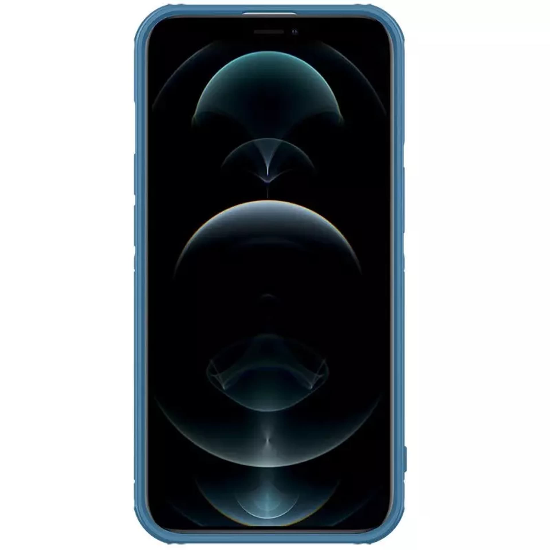 

Nillkin Cyclops Case wytrzymałe etui z osłoną na aparat i składaną podstawką iPhone 13 niebieski