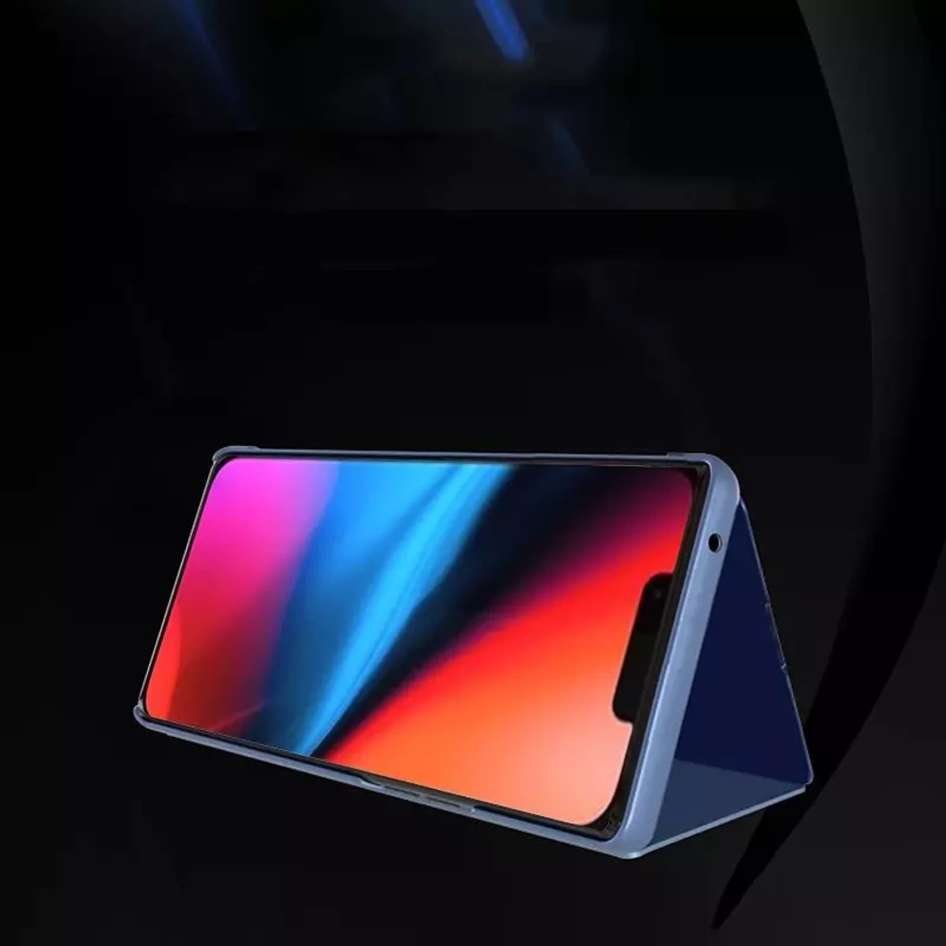 

Clear View Case futerał etui z klapką iPhone 13 mini niebieski