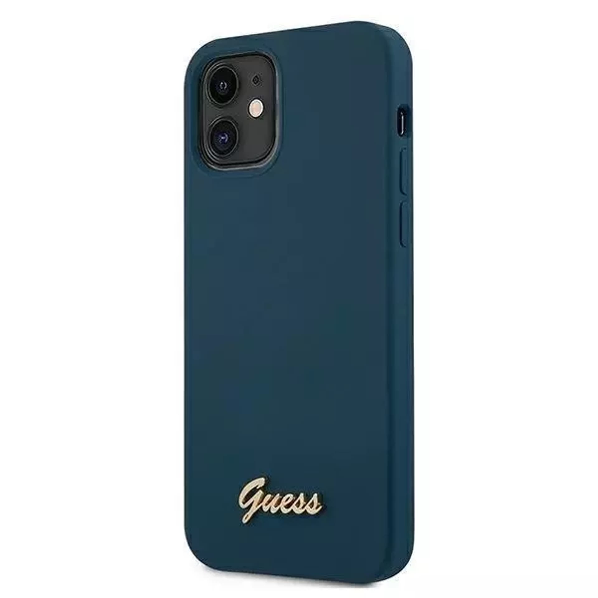 

Guess GUHCP12SLSLMGBL iPhone 12 mini 5,4" niebieski/blue hardcase Metal Logo Script