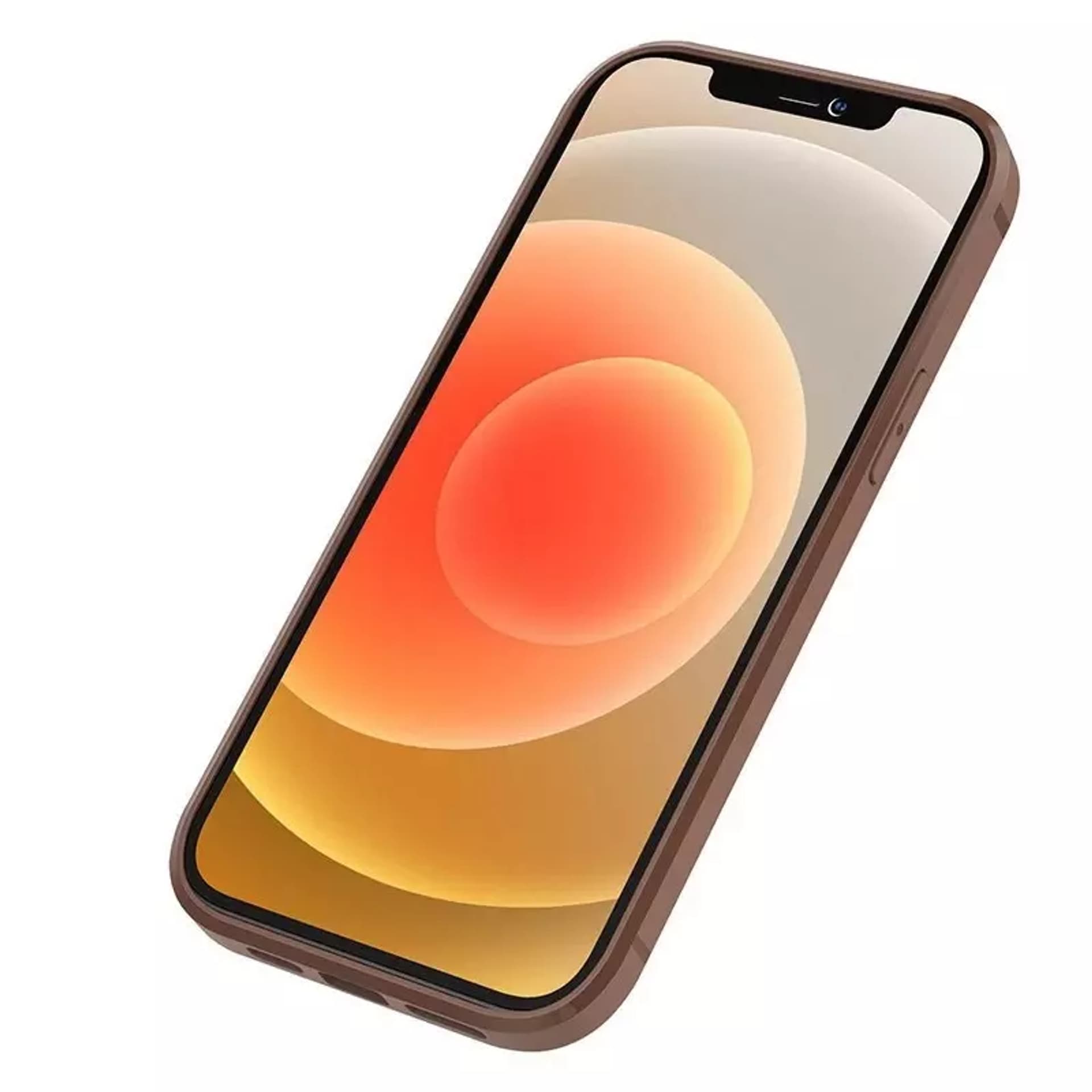 

Nillkin Aoge Leather Case elastyczne pancerne etui z prawdziwej skóry z kieszonką iPhone 12 mini brązowy