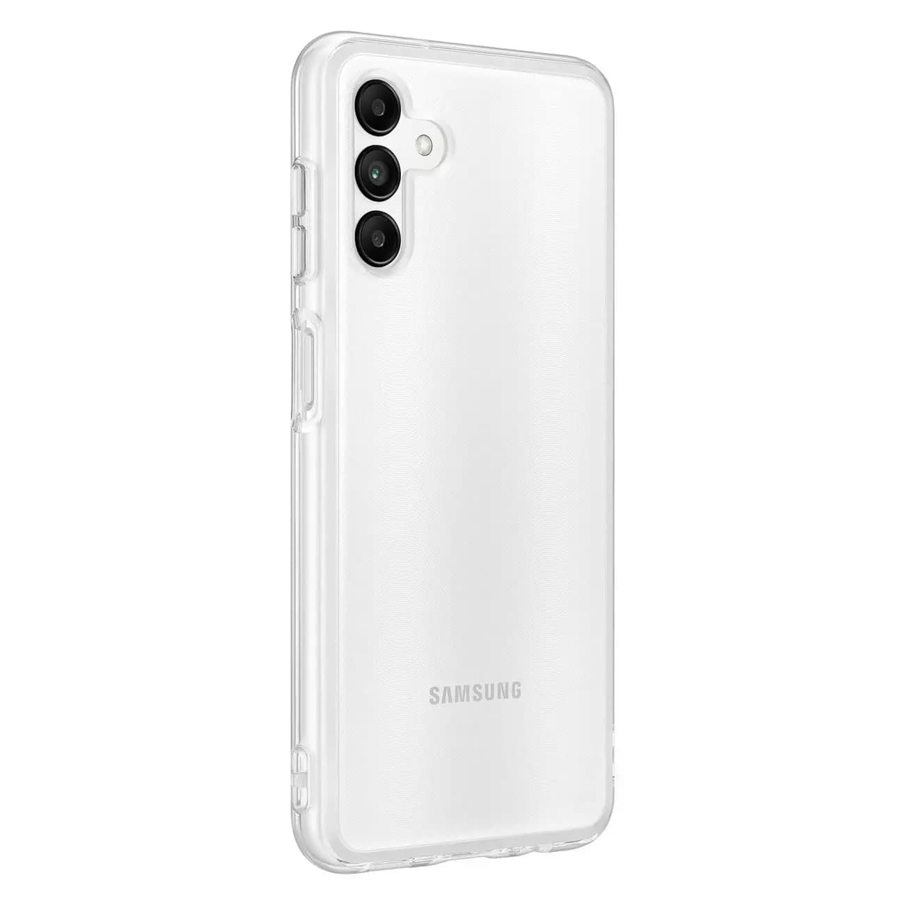 

Samsung Soft Clear Cover wytrzymałe etui z żelową ramką i wzmocnionym tyłem Samsung Galaxy A04s przezroczysty (EF-QA047TTEGWW)