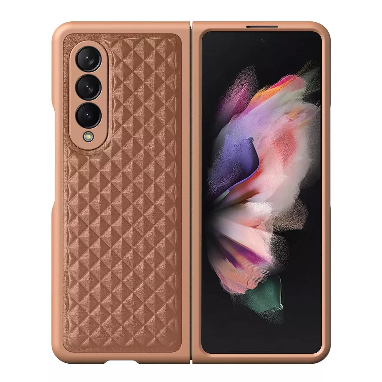 

Dux Ducis Venice skórzane etui do Samsung Galaxy Z Fold 3 pokrowiec z naturalnej skóry brązowy