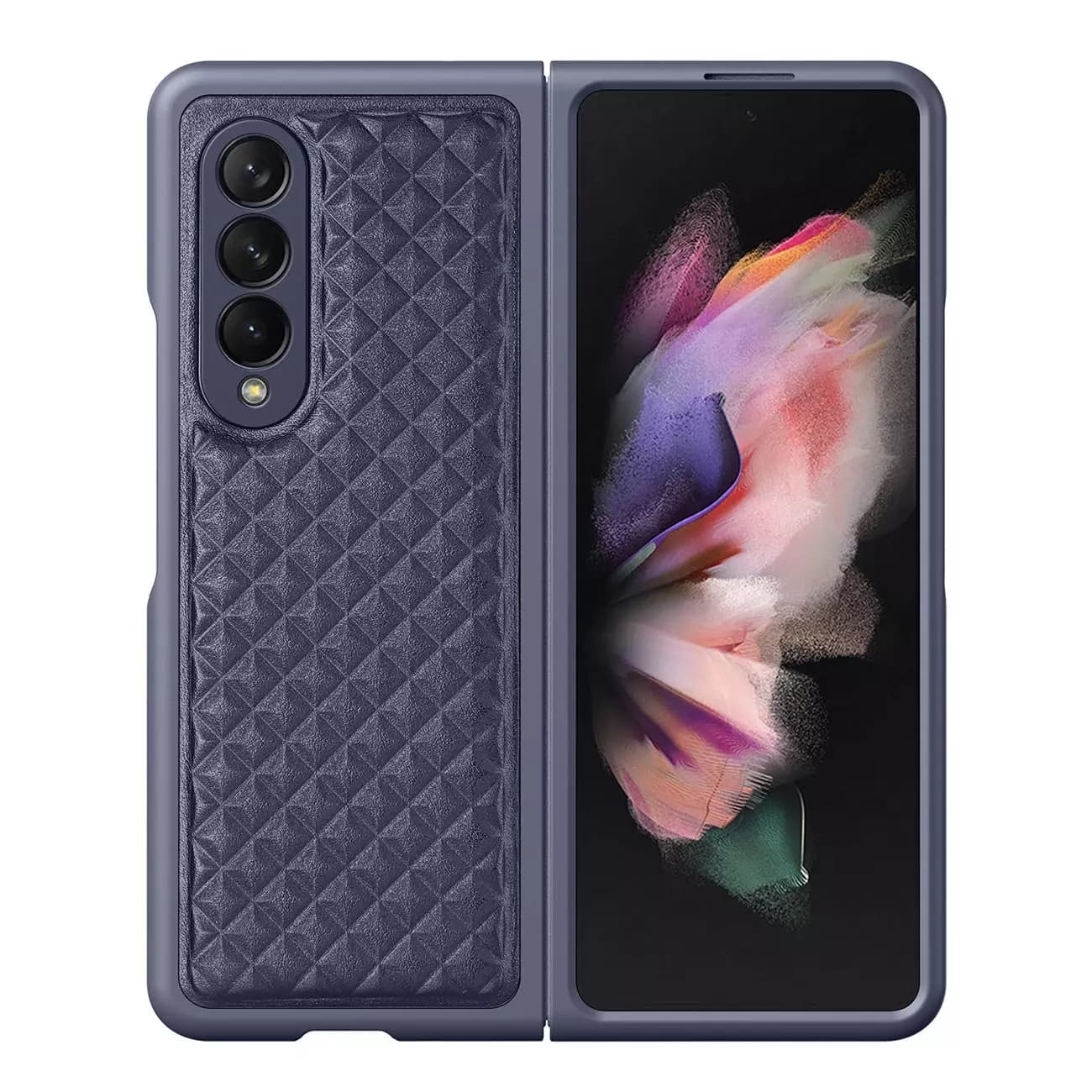 

Dux Ducis Venice skórzane etui do Samsung Galaxy Z Fold 3 pokrowiec z naturalnej skóry niebieski
