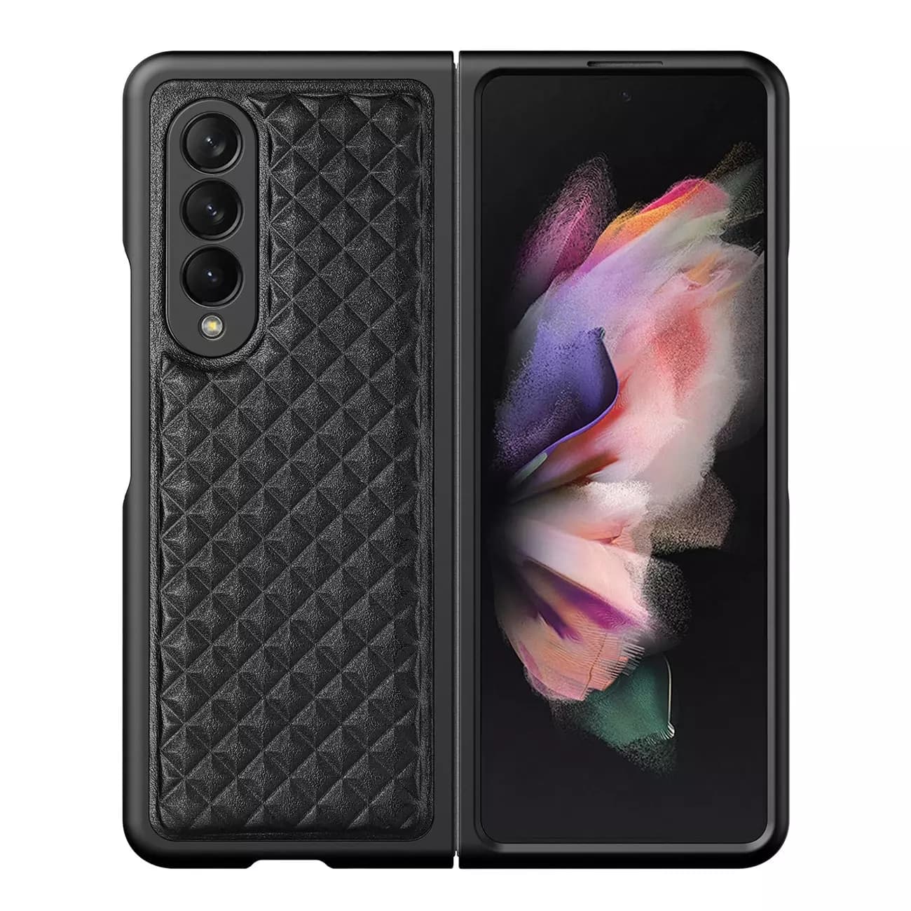 

Dux Ducis Venice skórzane etui do Samsung Galaxy Z Fold 3 pokrowiec z naturalnej skóry czarny
