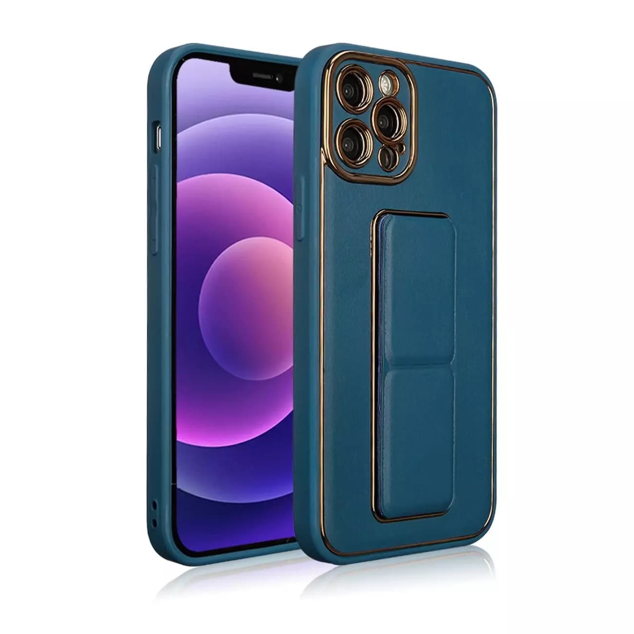 

New Kickstand Case etui do iPhone 12 Pro z podstawką niebieski