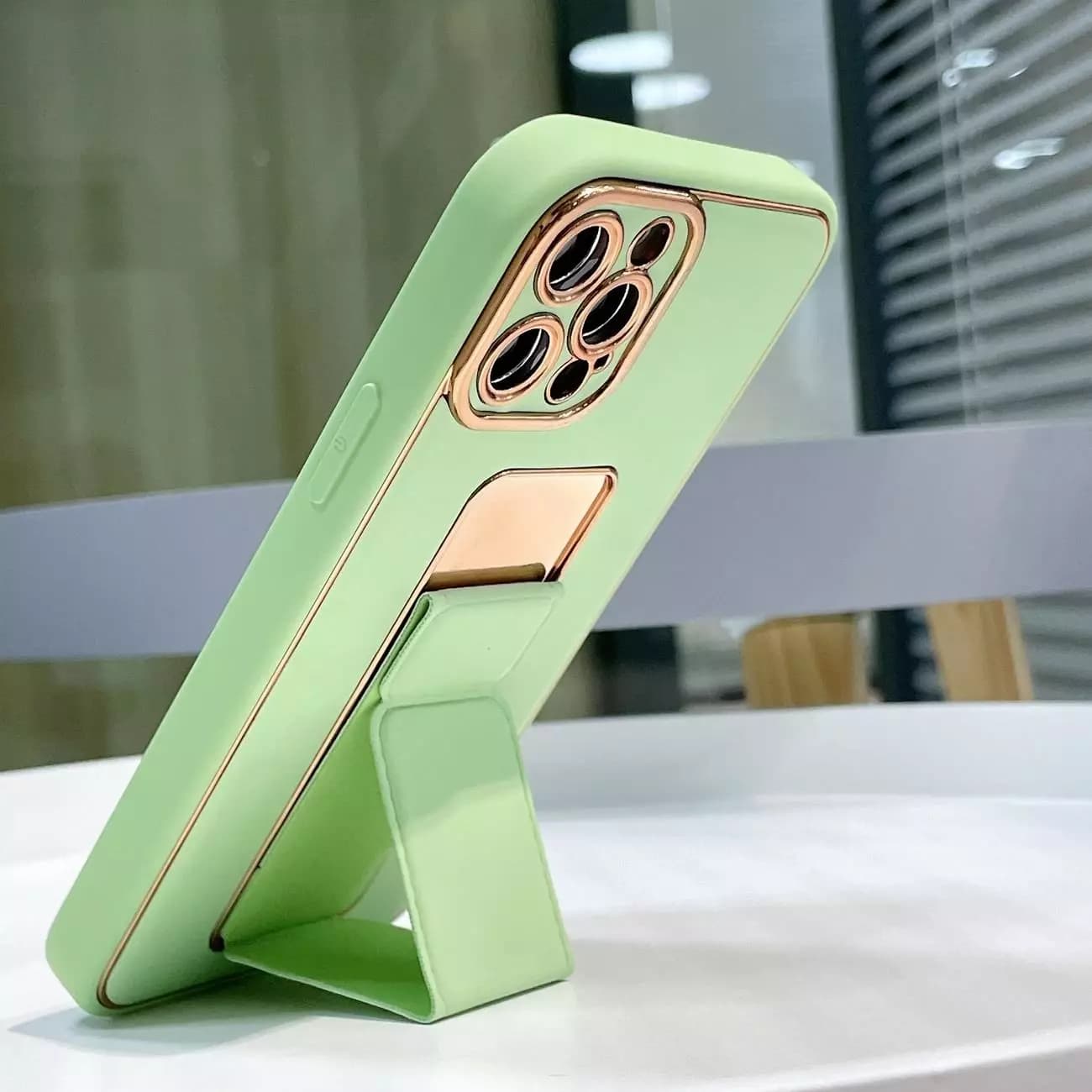 

New Kickstand Case etui do Samsung Galaxy A52s 5G / A52 5G / A52 4G z podstawką różowy