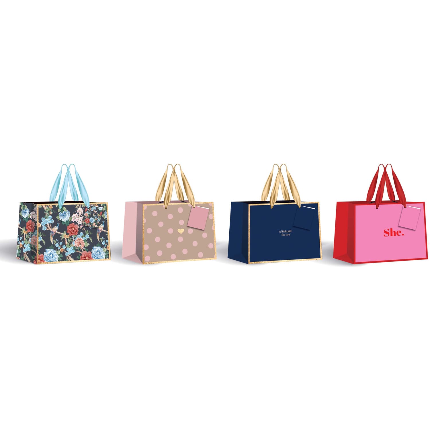 

Torebka prezentowa pozioma GOLD (12szt) 18x23x10cm INTERDRUK, 12szt) 18x23x10cm interdru