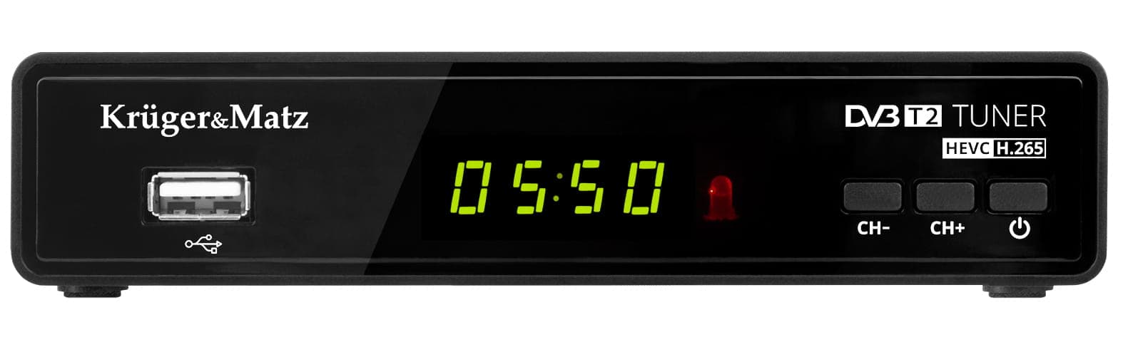 

Tuner DVB-T2/C HEVC H.265 USB Kruger&Matz