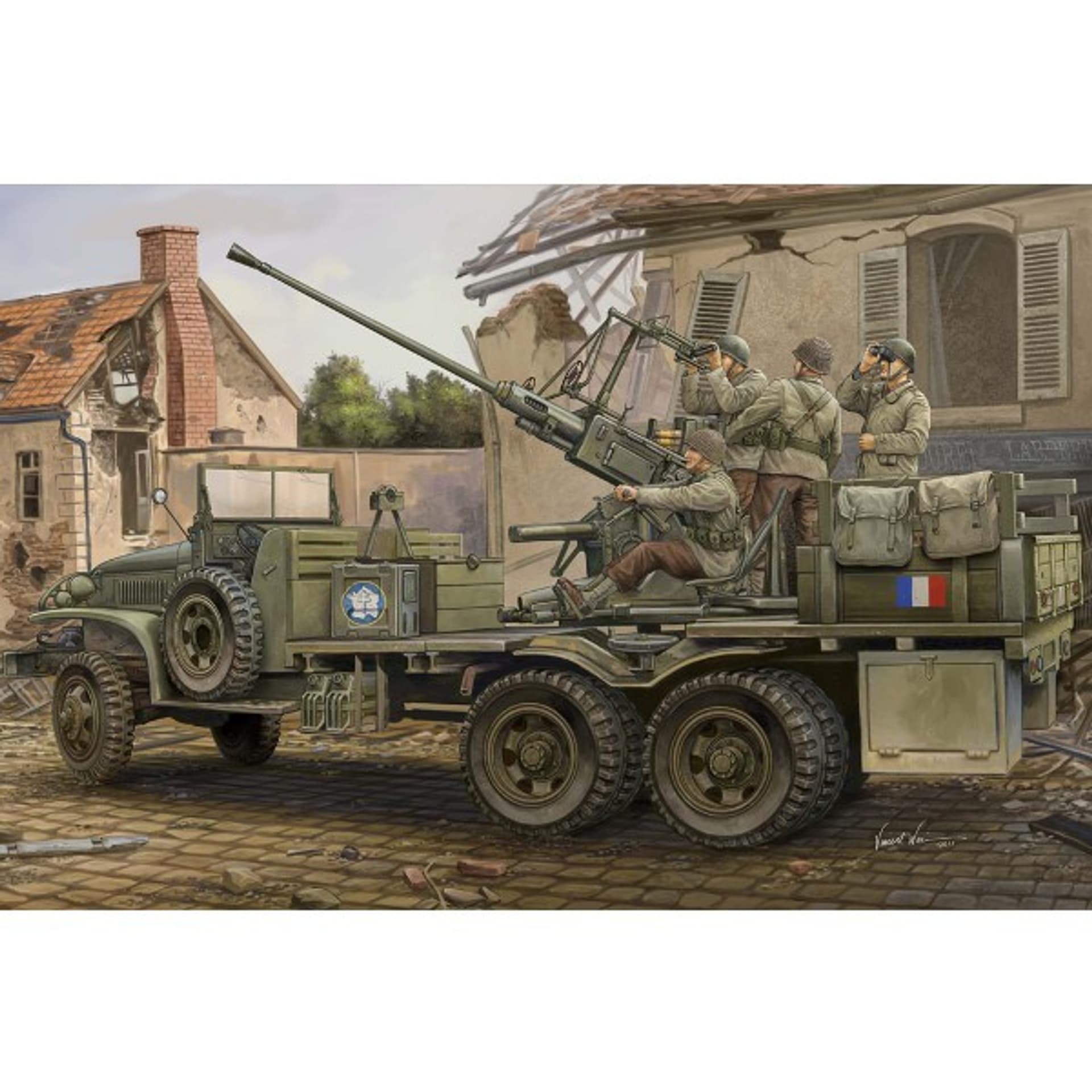 

Model plastikowy GMC with Anti -aircraft Bofors