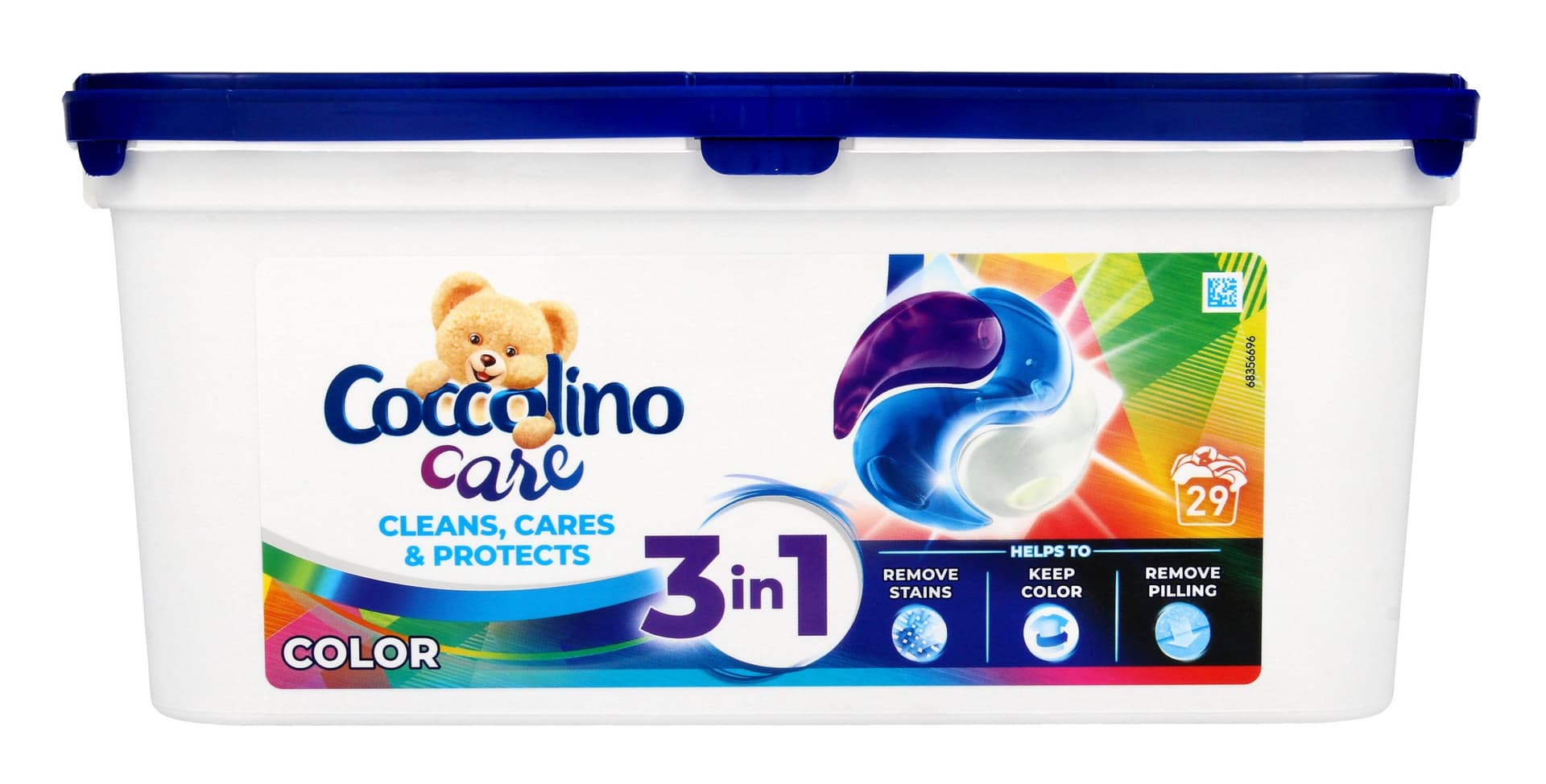 

Coccolino Care Caps Kapsułki do prania 3in1 Color (29 prań) 783 g