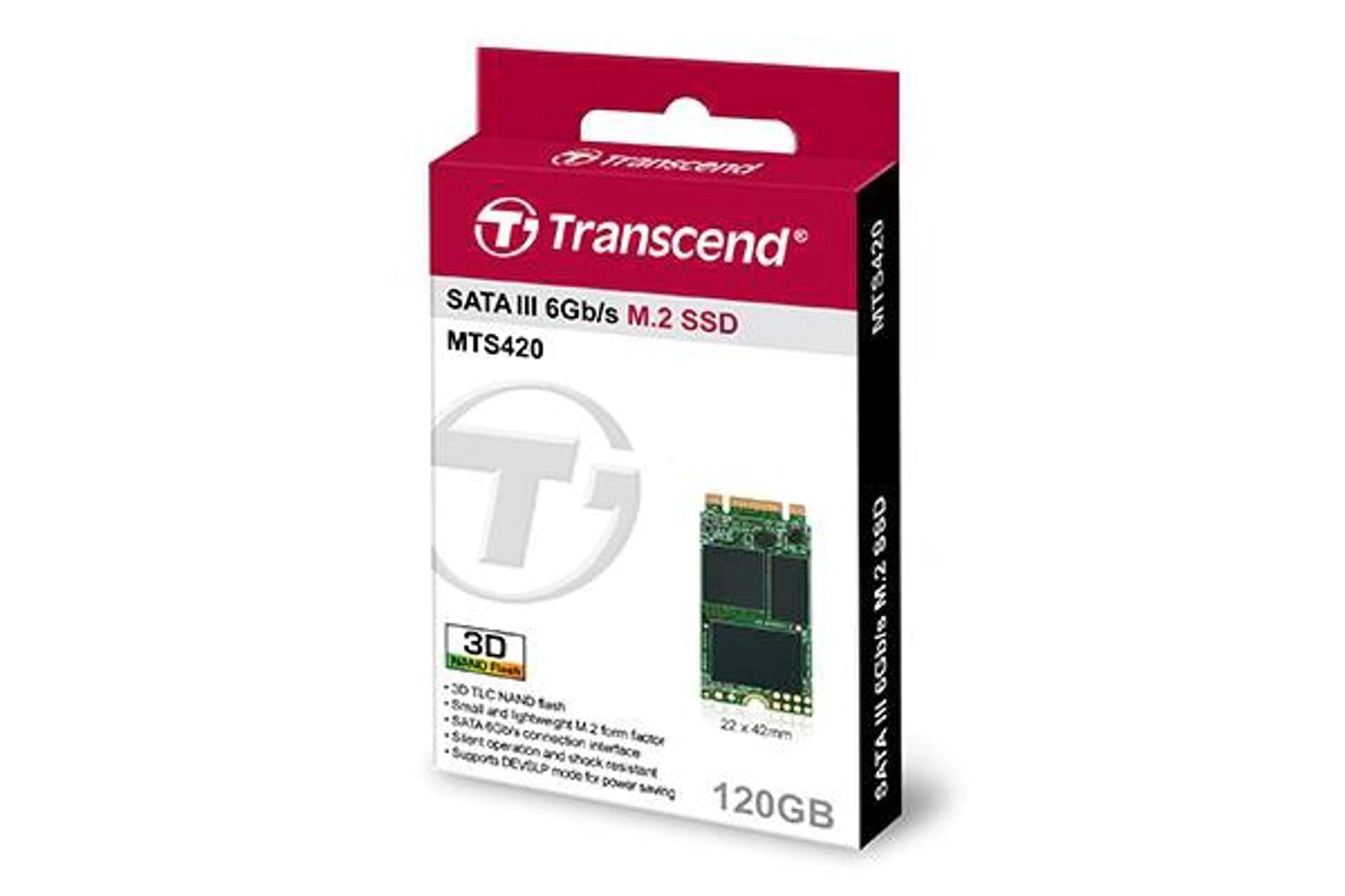 

TRANSCEND MTS420S M.2″ 120 GB SATA III (6 Gb/s) 560MB/s 500MS/s