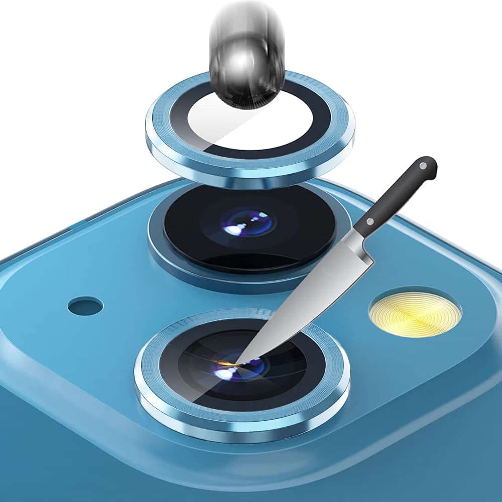 

Nakładki ochronne Alogy Metal Lens na obiektyw do Apple iPhone 13/ 13 Mini Blue
