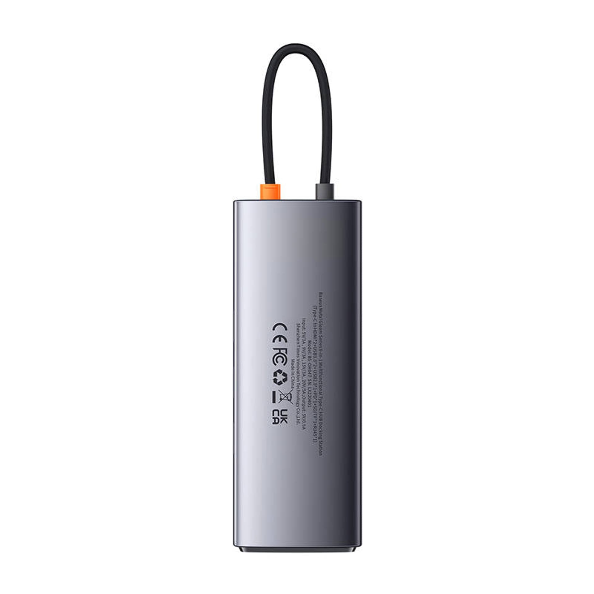 

Hub 9w1 Baseus Metal Gleam Series, USB-C do 2x USB 3.0 + 2x HDMI + USB 2.0 + USB-C PD + Ethernet RJ45 + microSD/SD