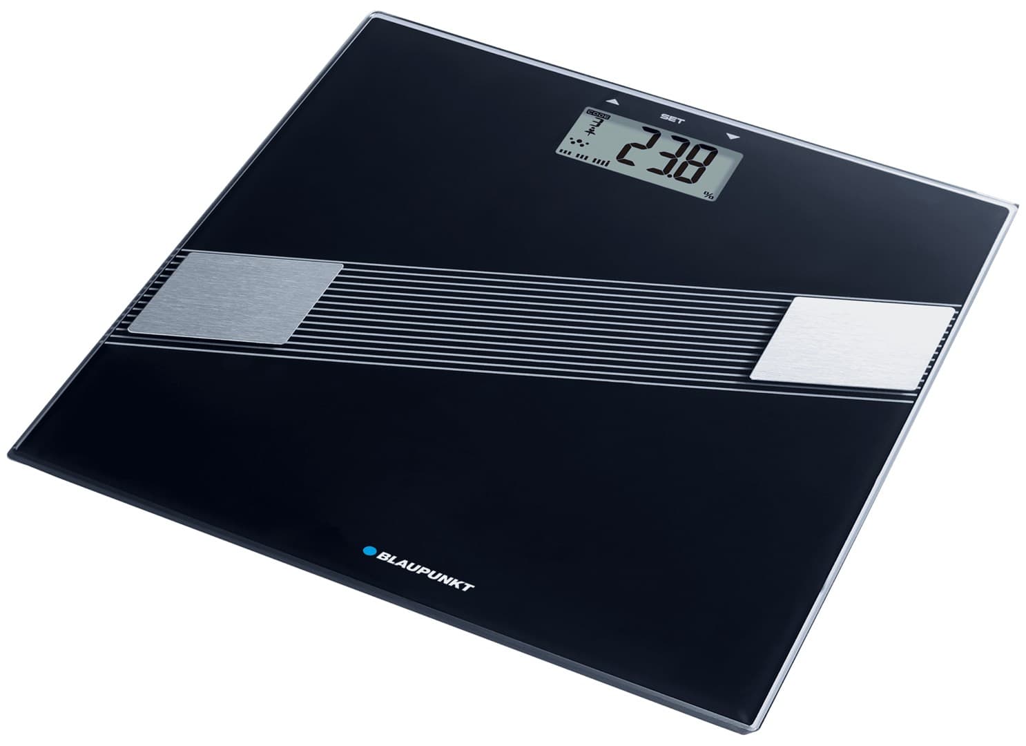 

Waga łazienkowa z funkcją pomiaru tkanek Blaupunkt BSM411, czarna