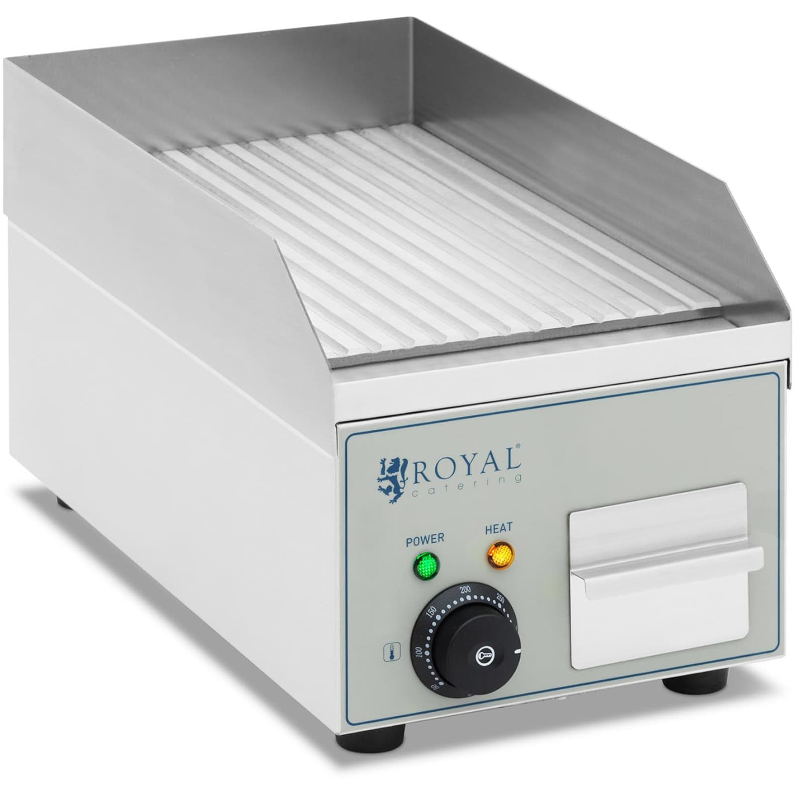 

Grill elektryczny płyta grillowa ryflowana pojedyncza 360 x 250 mm 2000 W