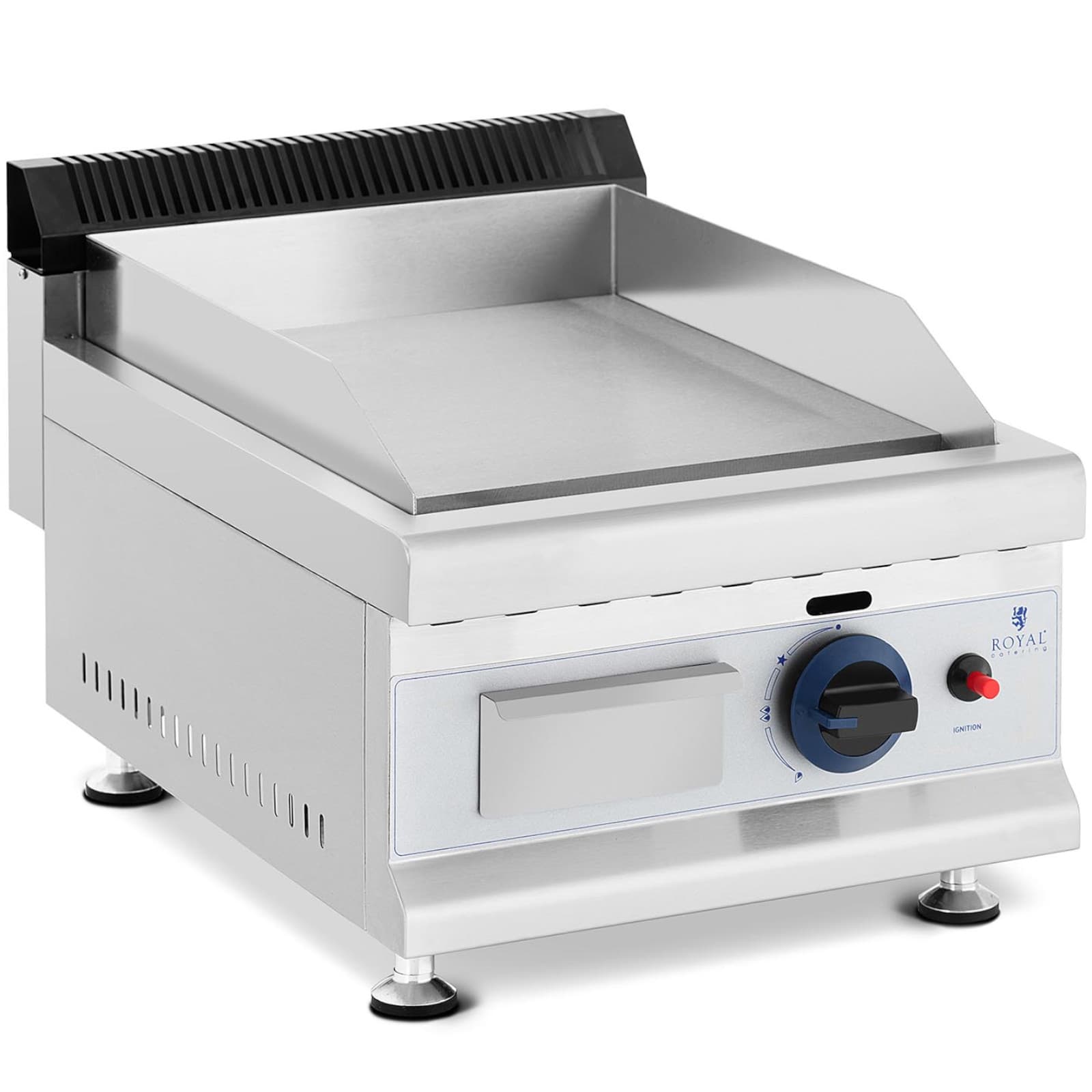 

Grill gazowy gładki nastawny na gaz Propan-Butan 0.03 bar 35 x 40 cm 3000 W