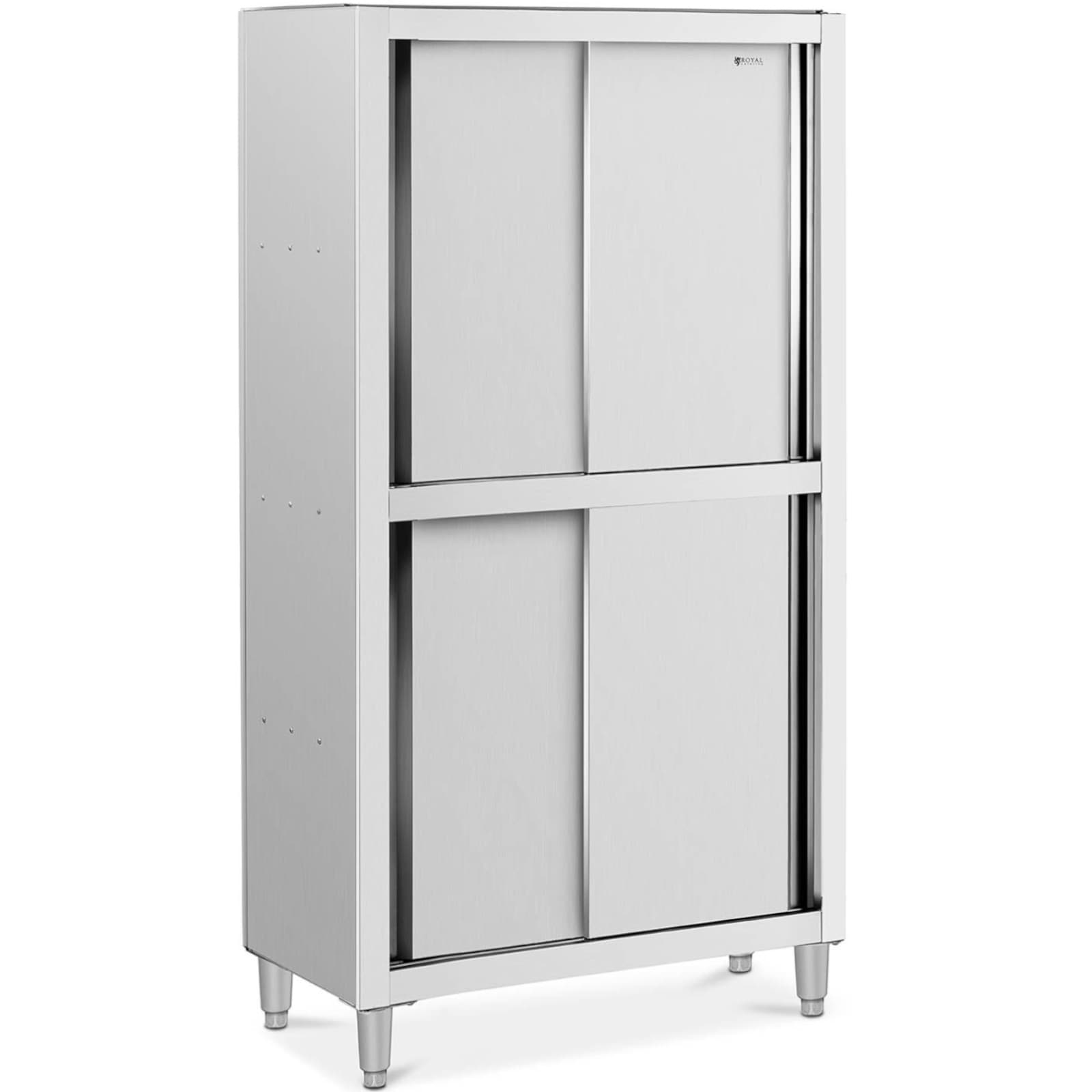 

Szafa gastronomiczna magazynowa ze stali nierdzewnej drzwi suwane 120 kg 100 x 50 x 180 cm