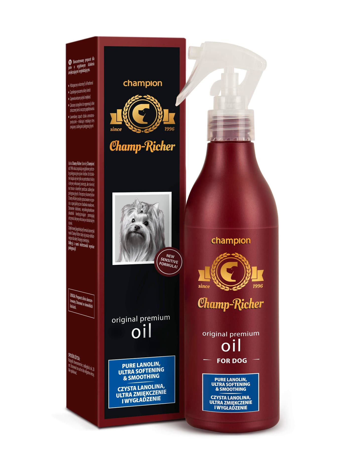 

CHAMP-RICHER (CHAMPION) olejek czysta lanolina, ultra zmiękczenie i wygładzenie 250 ml