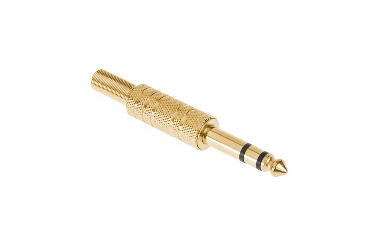 

Wtyk Jack 6.3 stereo złoty
