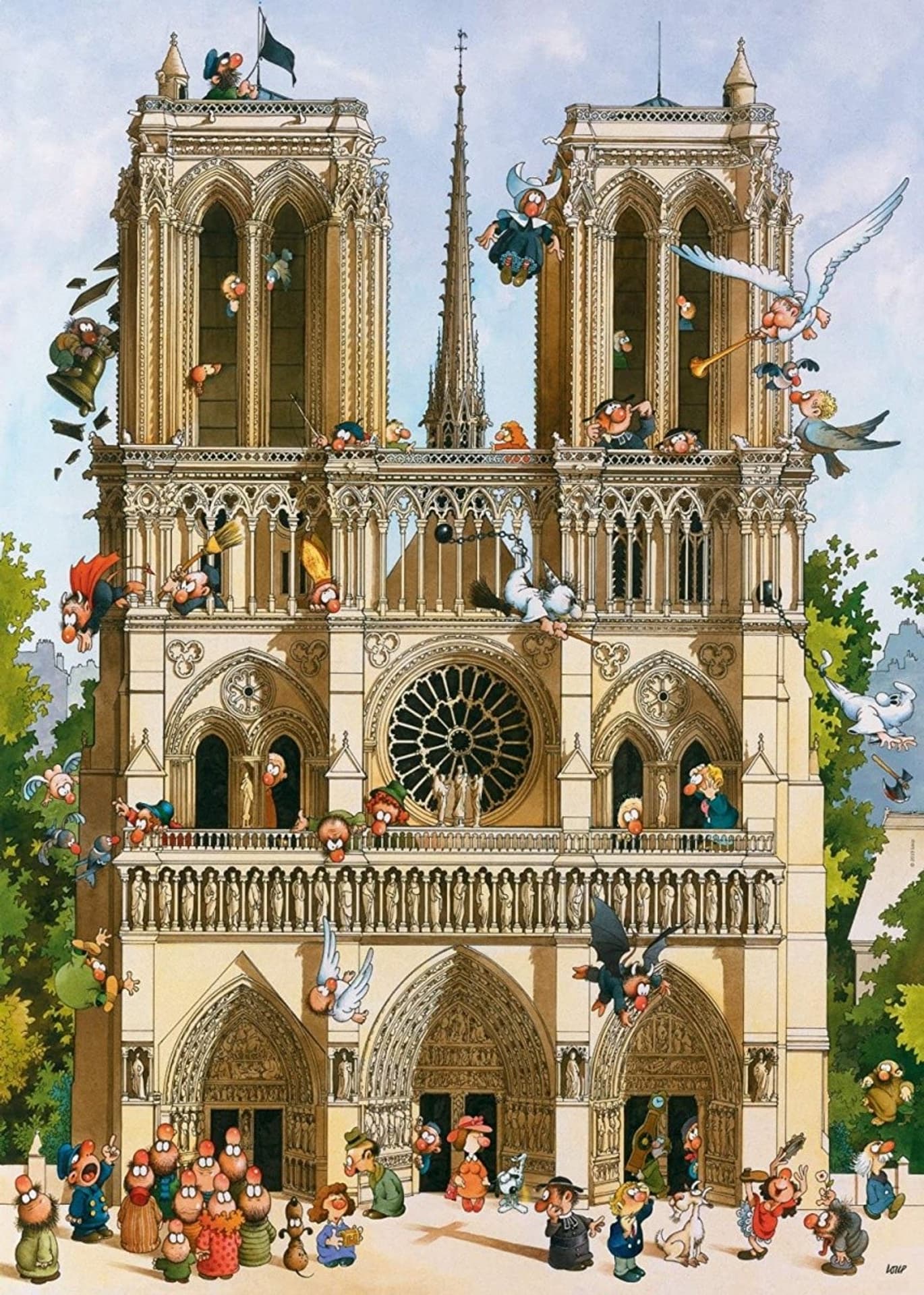 

Puzzle 1000 elementów Viva Notre Dame