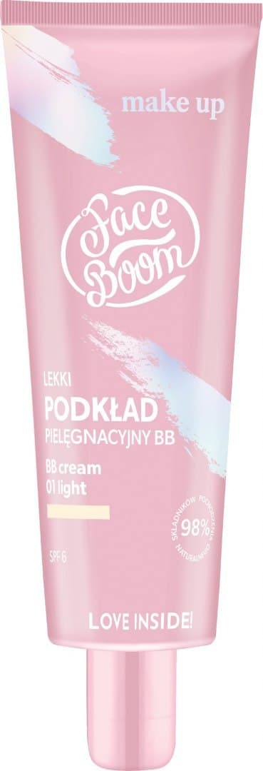 

Face Boom Make-Up Lekki Podkład pielęgnacyjny BB nr 01 Light 30g