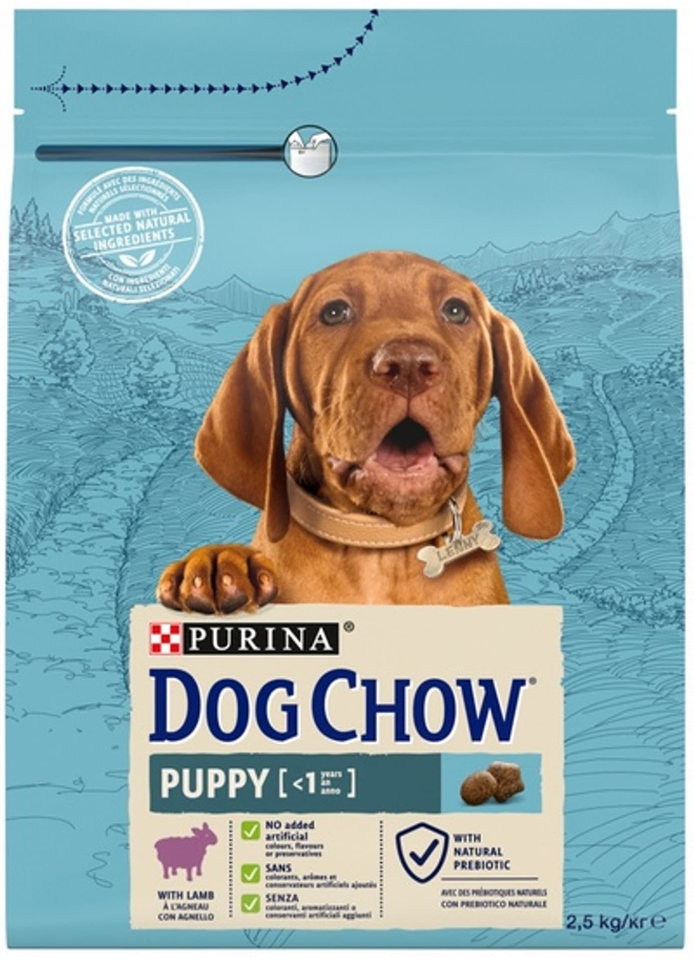 

PURINA DOG CHOW Puppy Lamb - sucha karma dla szczeniąt wszystkich ras - 2,5kg