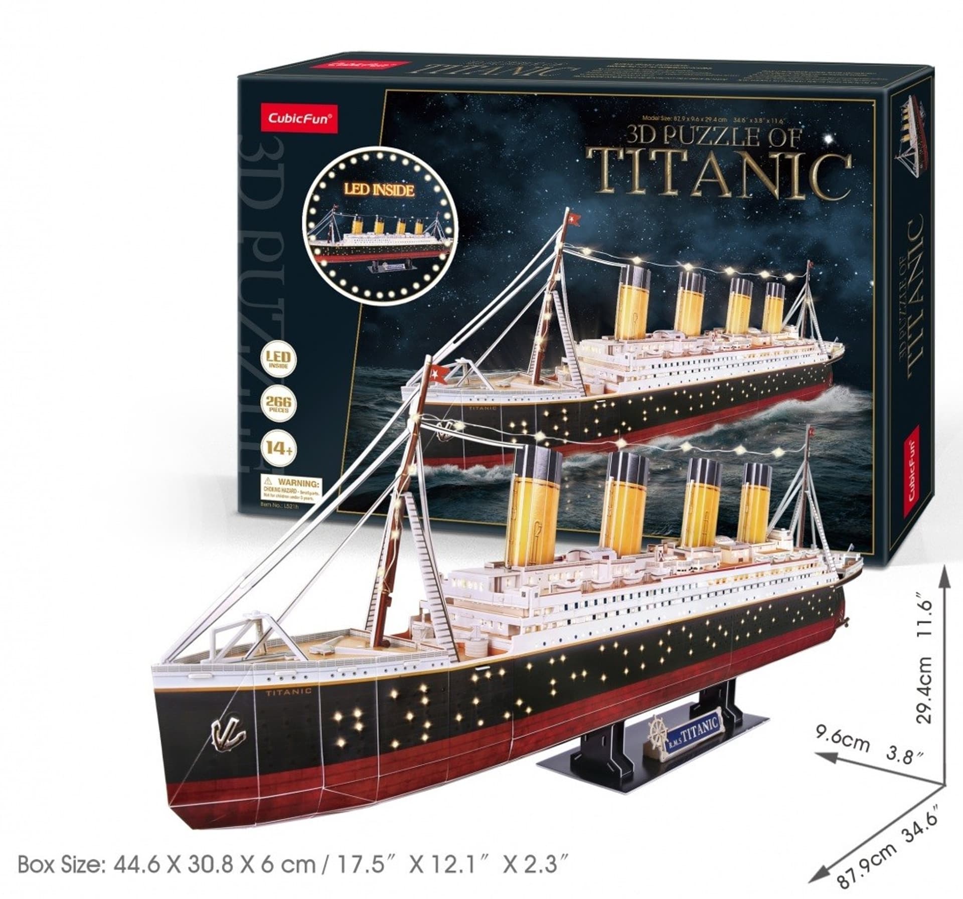 

Puzzle 3D Titanic LED