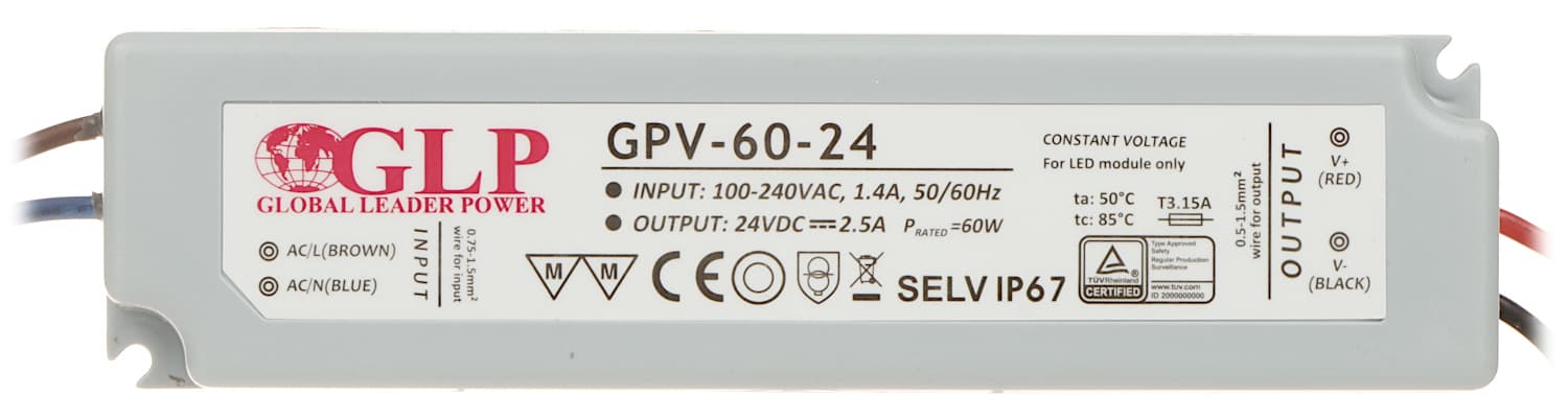 

Zasilacz GPV 60W 24V DC ip67 gpv-60-24 led